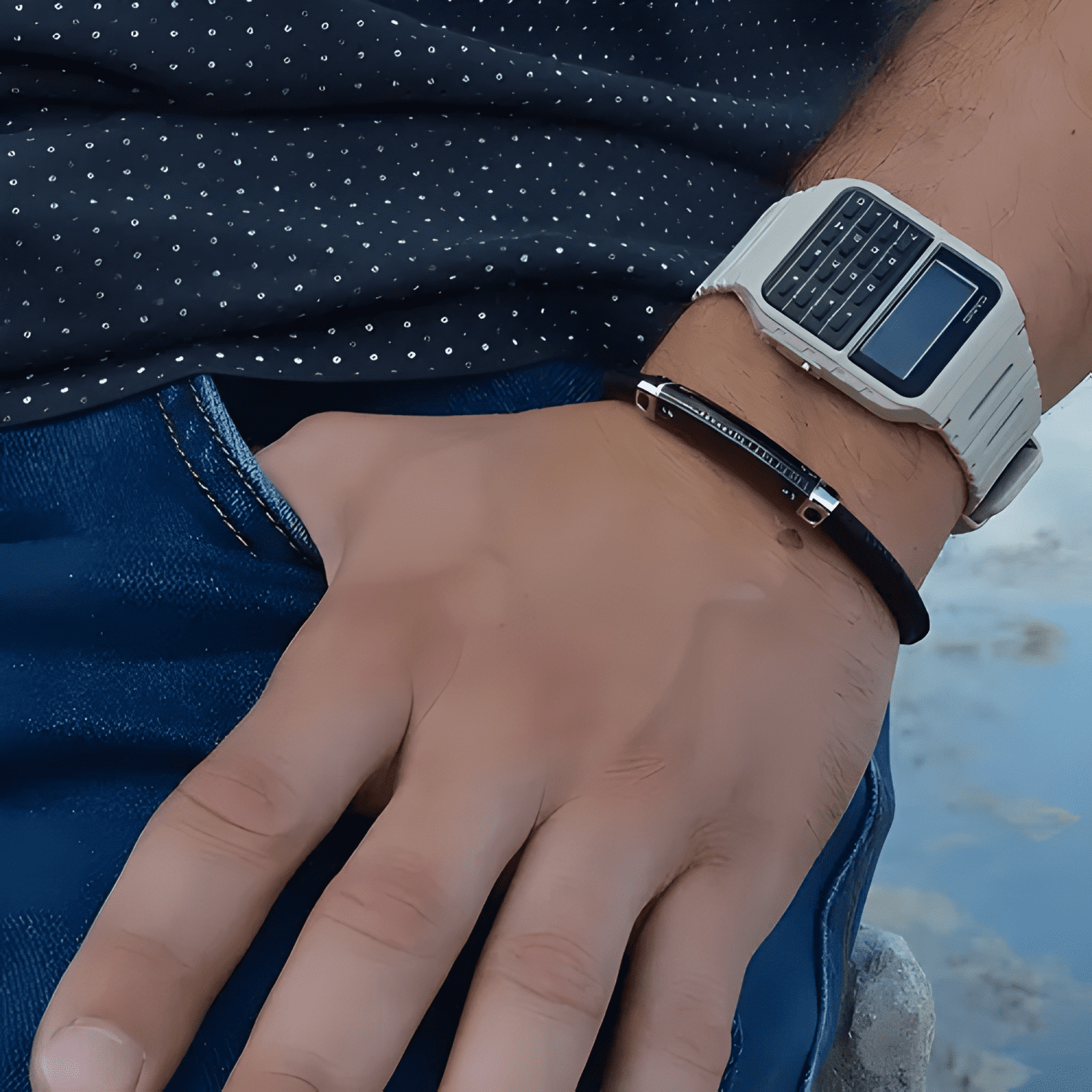 Reloj calculadora clasico casio ca-53wf-8b #2-3