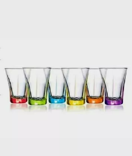 Set 6 Vasos Shot Tequila Cortos Vidrio Transparente-3