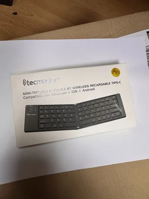 Mini teclado inalámbrico bluetooth tecmaster tm-100563 negro-1