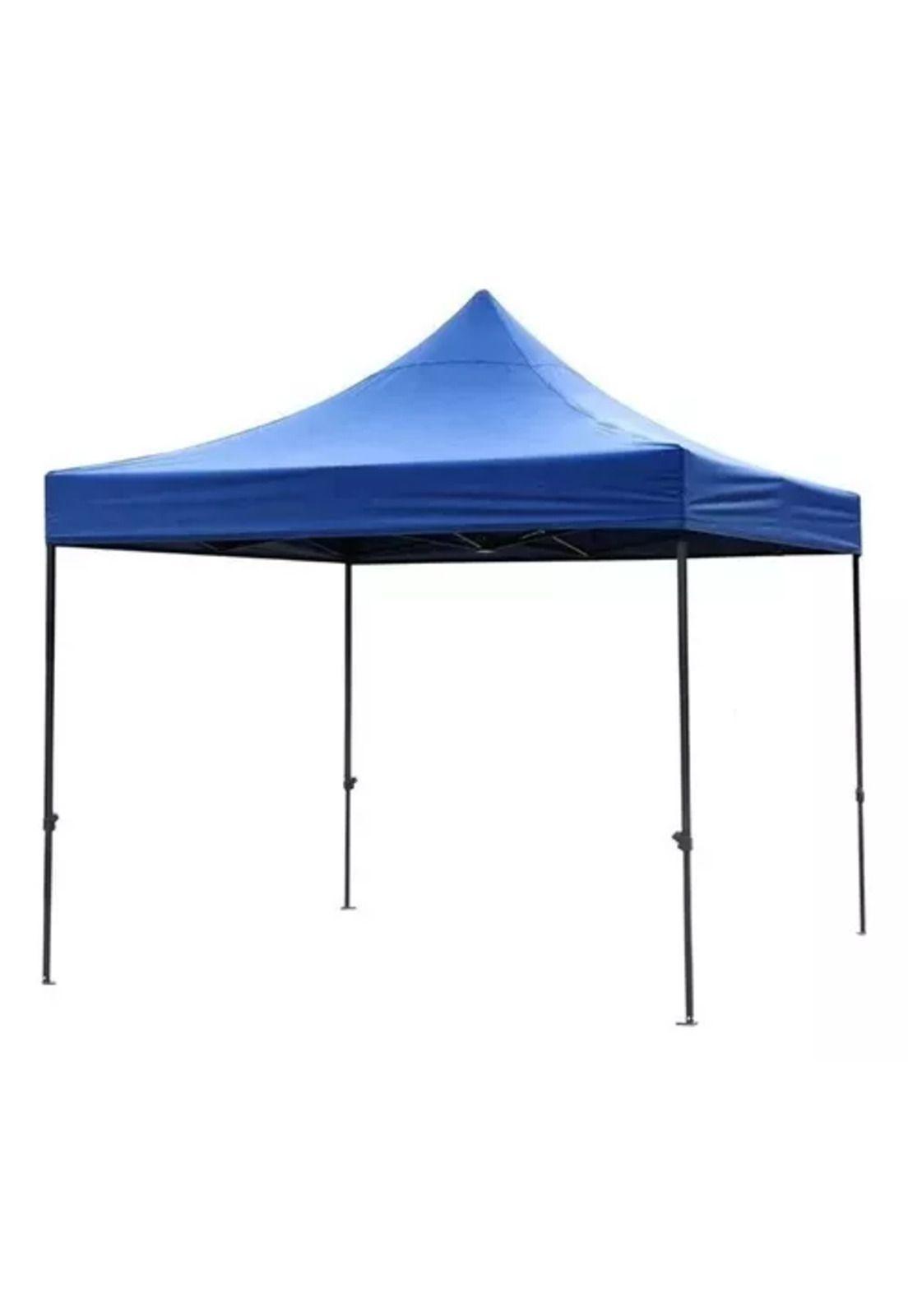 Carpa lona de repuesto para toldo, 3x3 m, engomada, impermeable, 600D, color azul-2