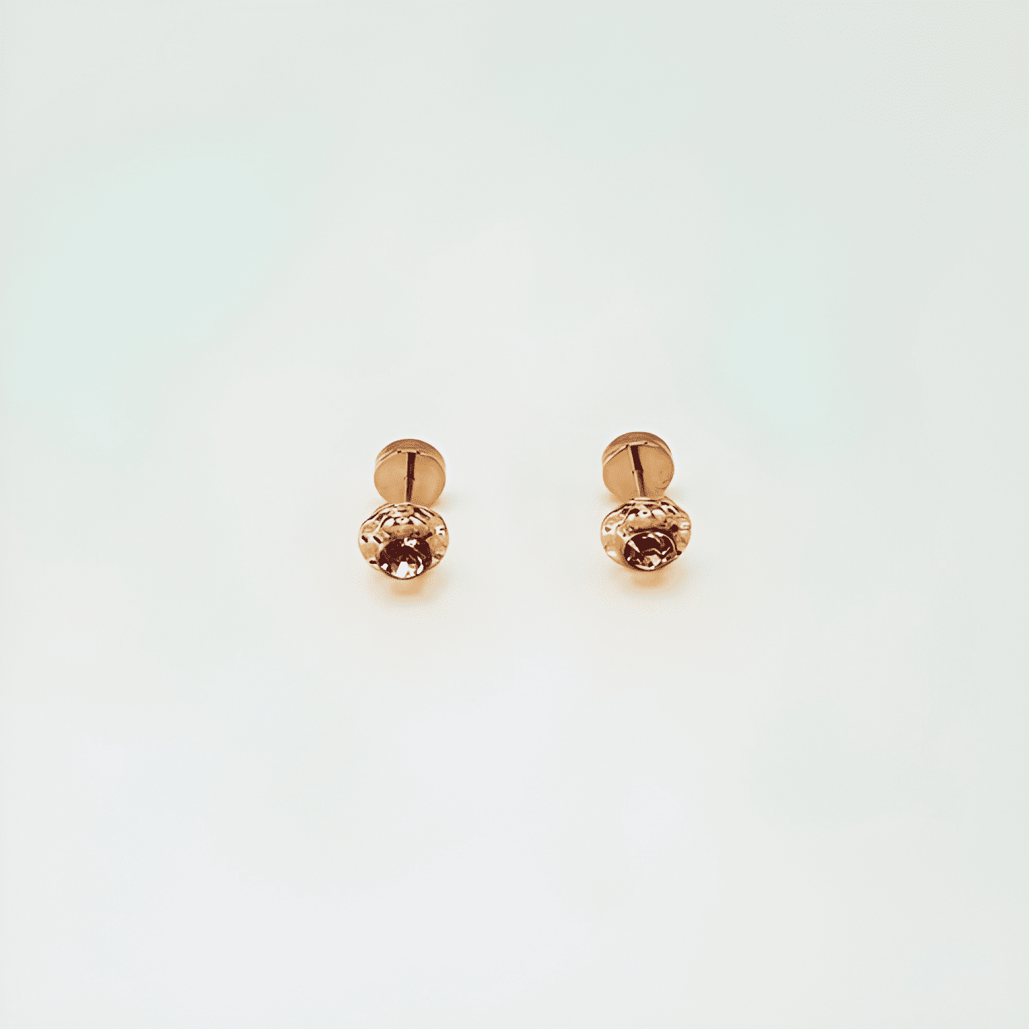 Aros Para Bebé Y Niña Abridores De Oro 14k, Piedra Circón-1