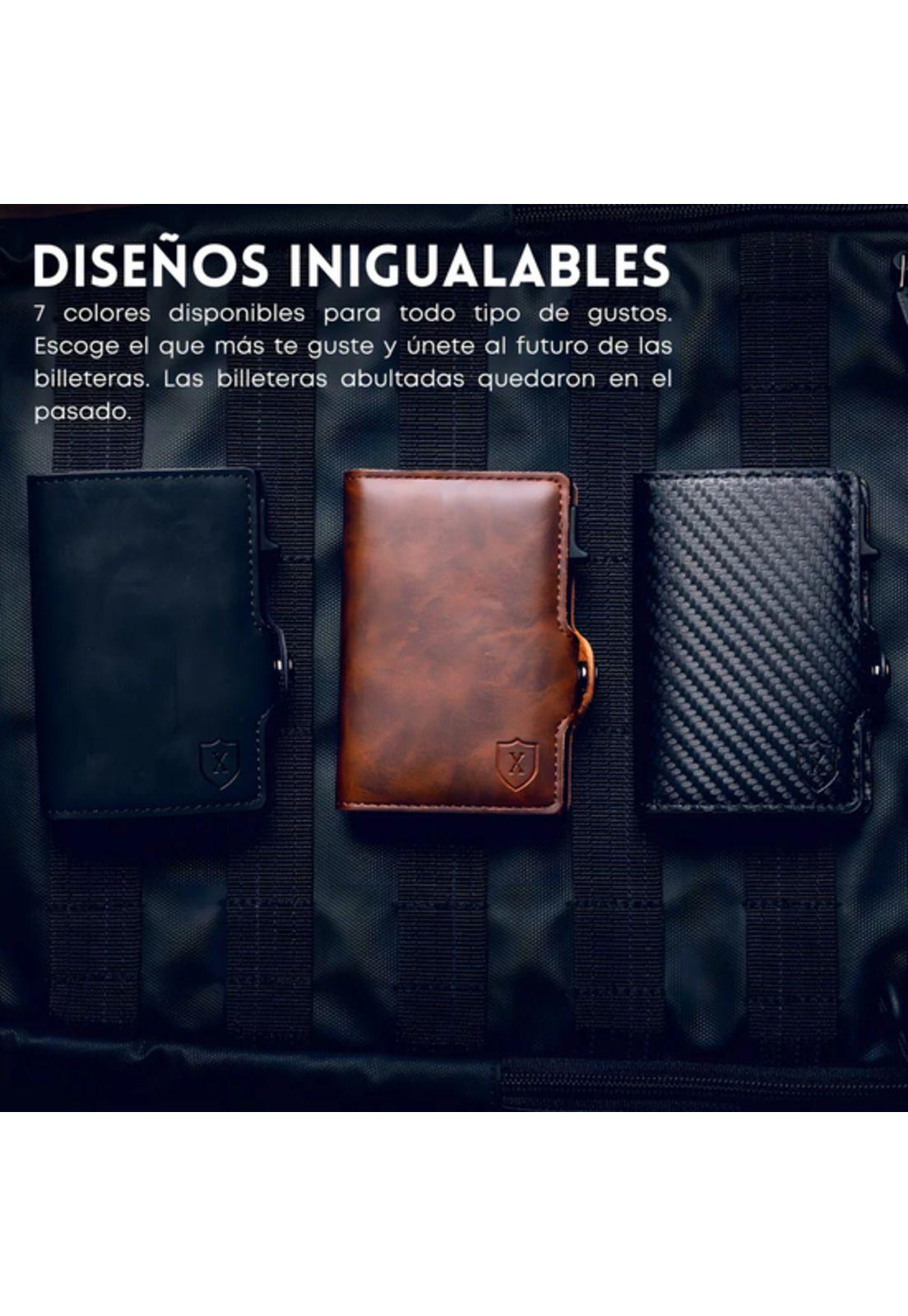 Billetera y Tarjetero Xclusive Chile Color Gris Oscuro-4