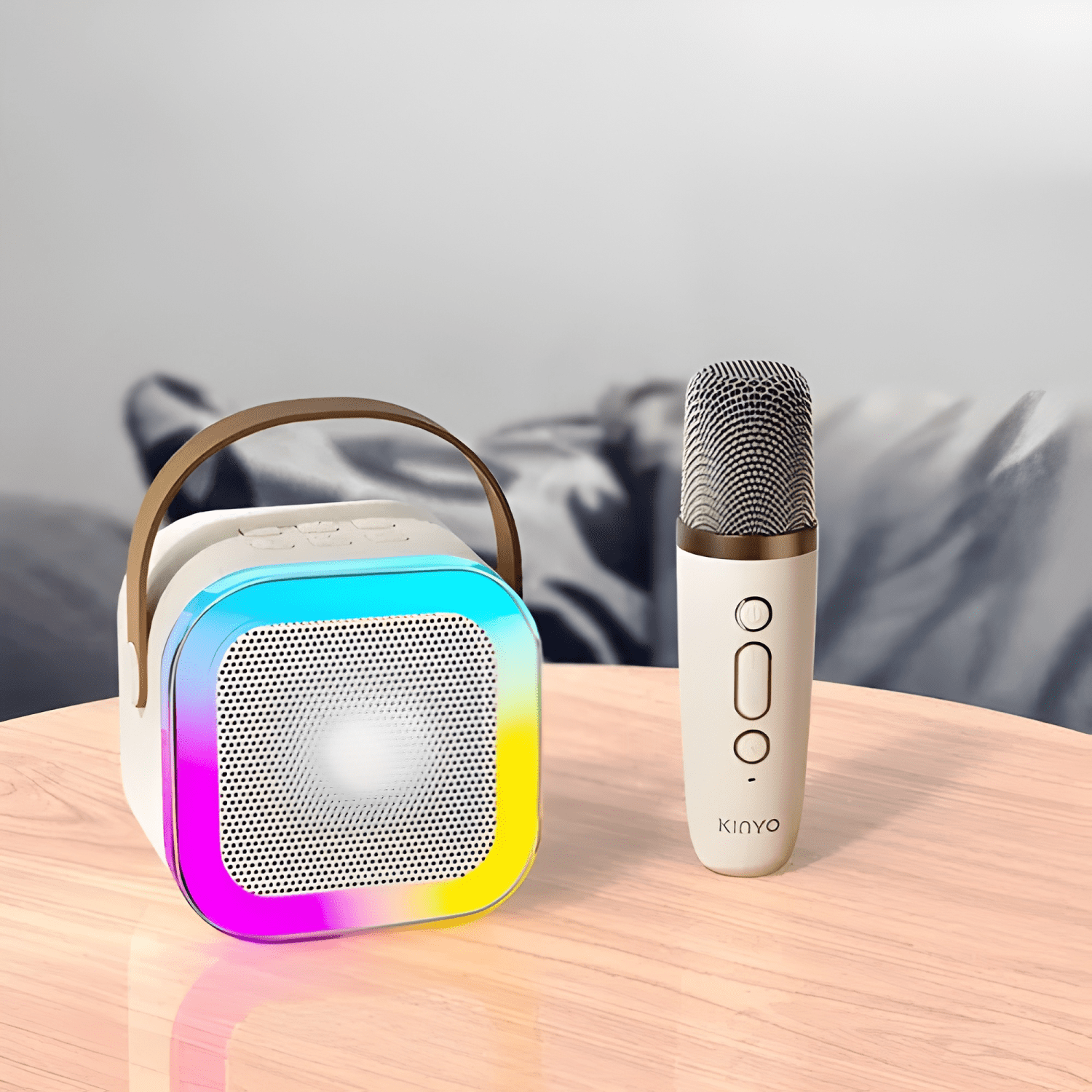 Parlante karaoke altavoz bluetooth k12 con micrófono tecno-1