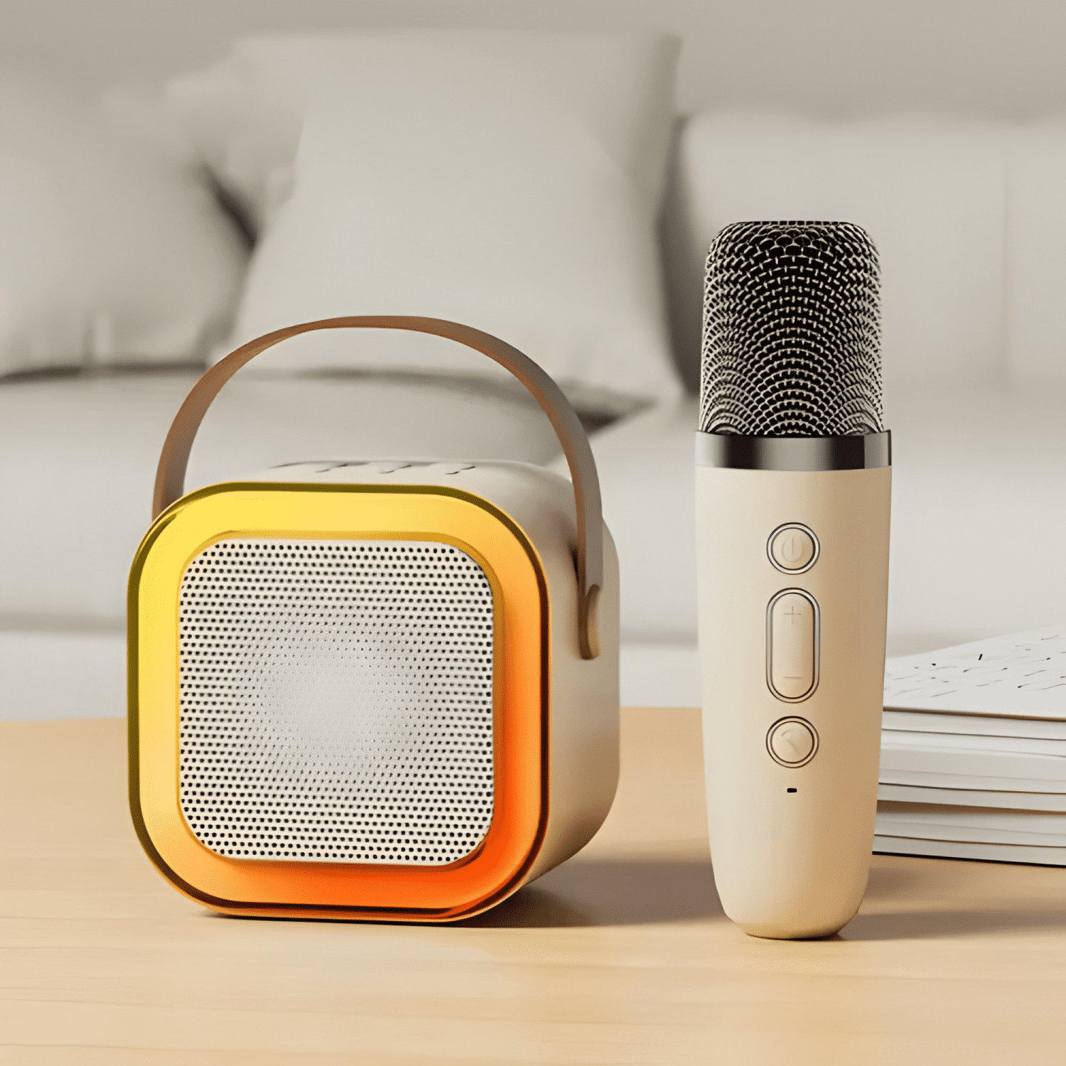 Parlante karaoke altavoz bluetooth k12 con micrófono tecno-2