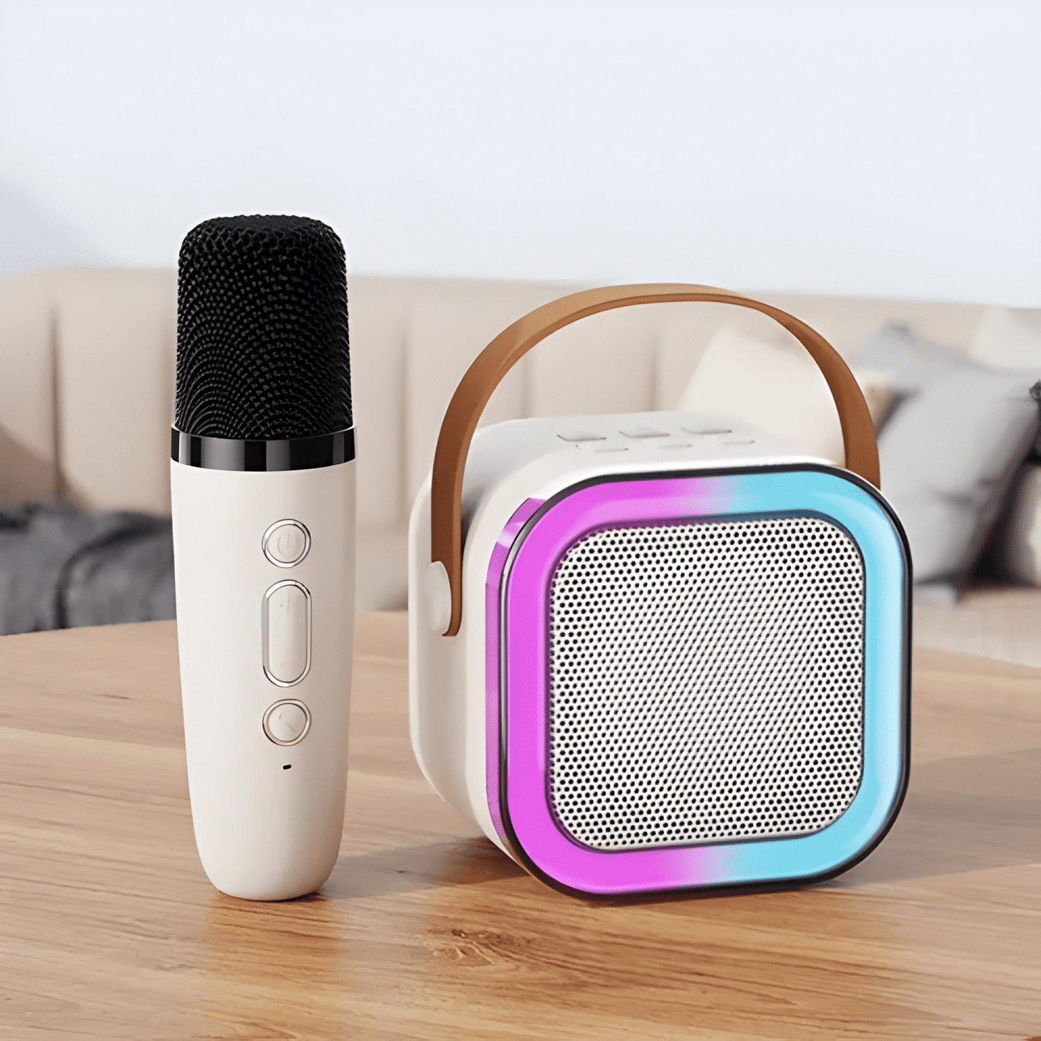 Parlante karaoke altavoz bluetooth k12 con micrófono tecno-4