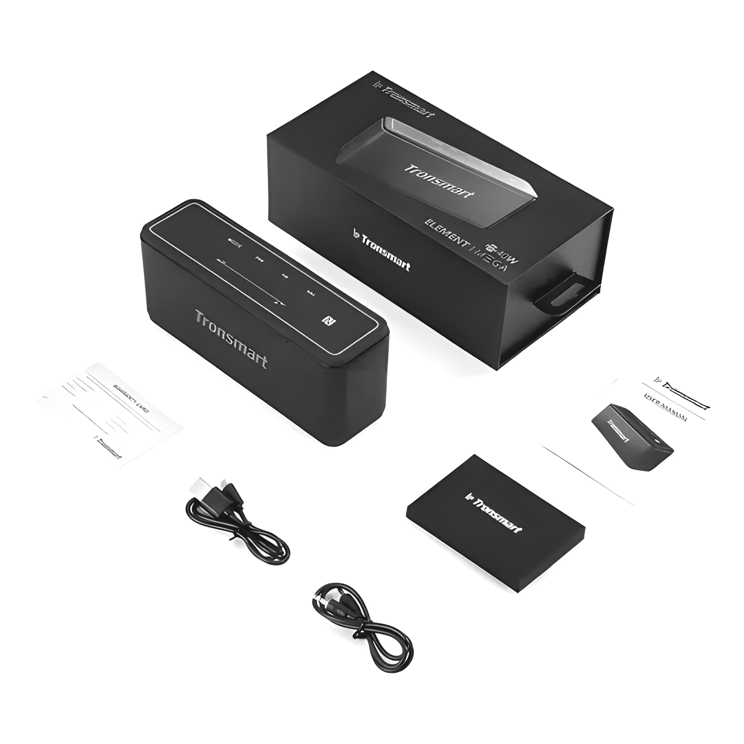 Parlante mega portátil con bluetooth Negro-2