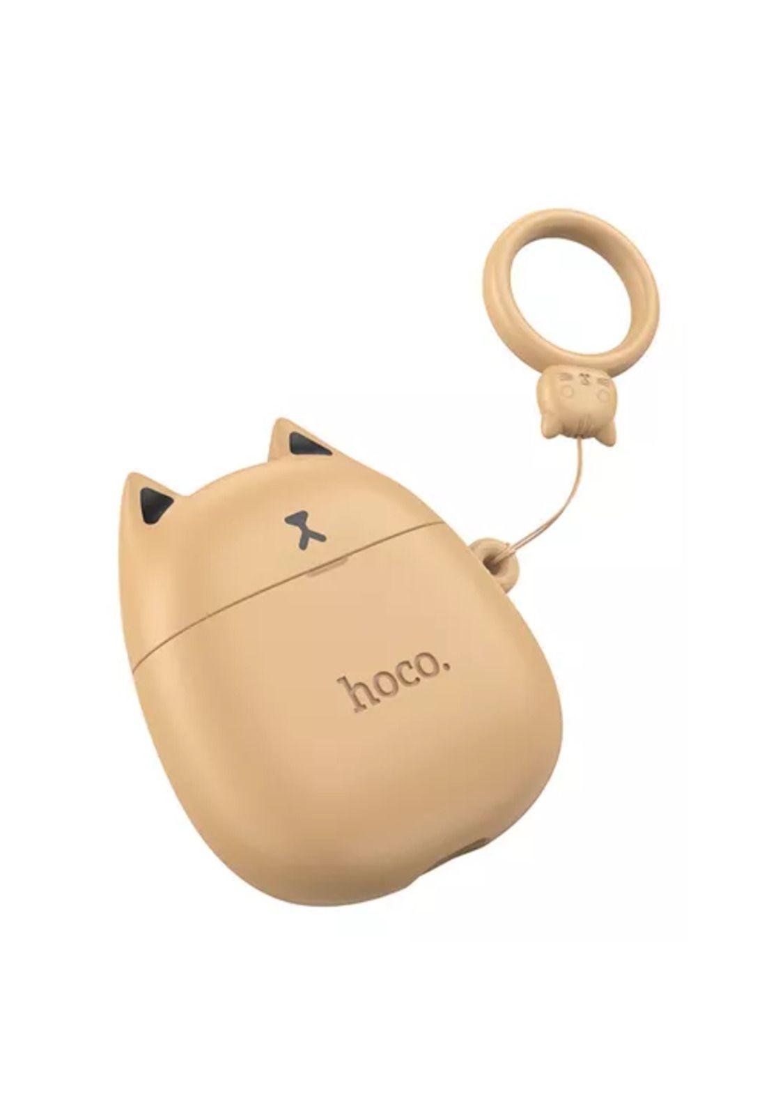 Audífonos Hoco EW45 in ear Bluetooth TWS caramel cat café-4