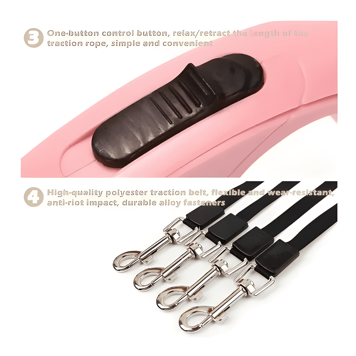Correa extensible retráctil automática perro mascota 3 metro-2
