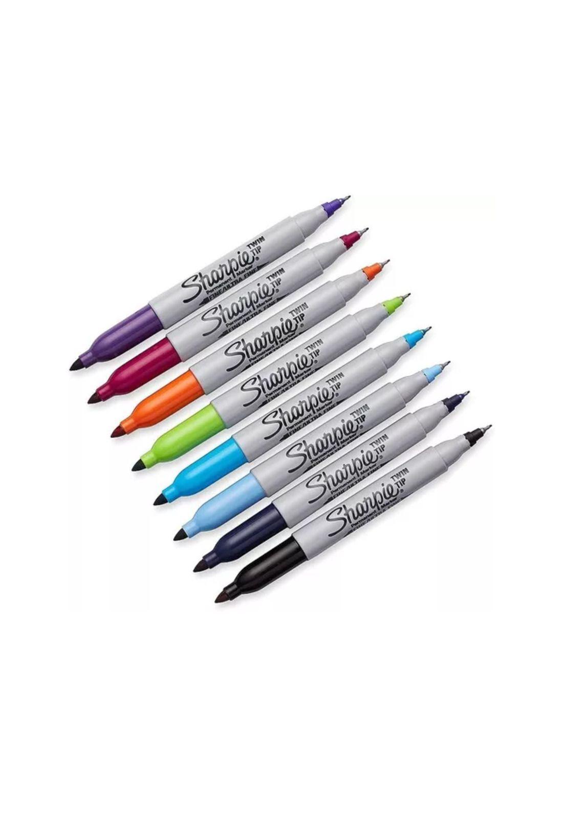 Set 8 marcadores sharpie doble punta multicolor-2