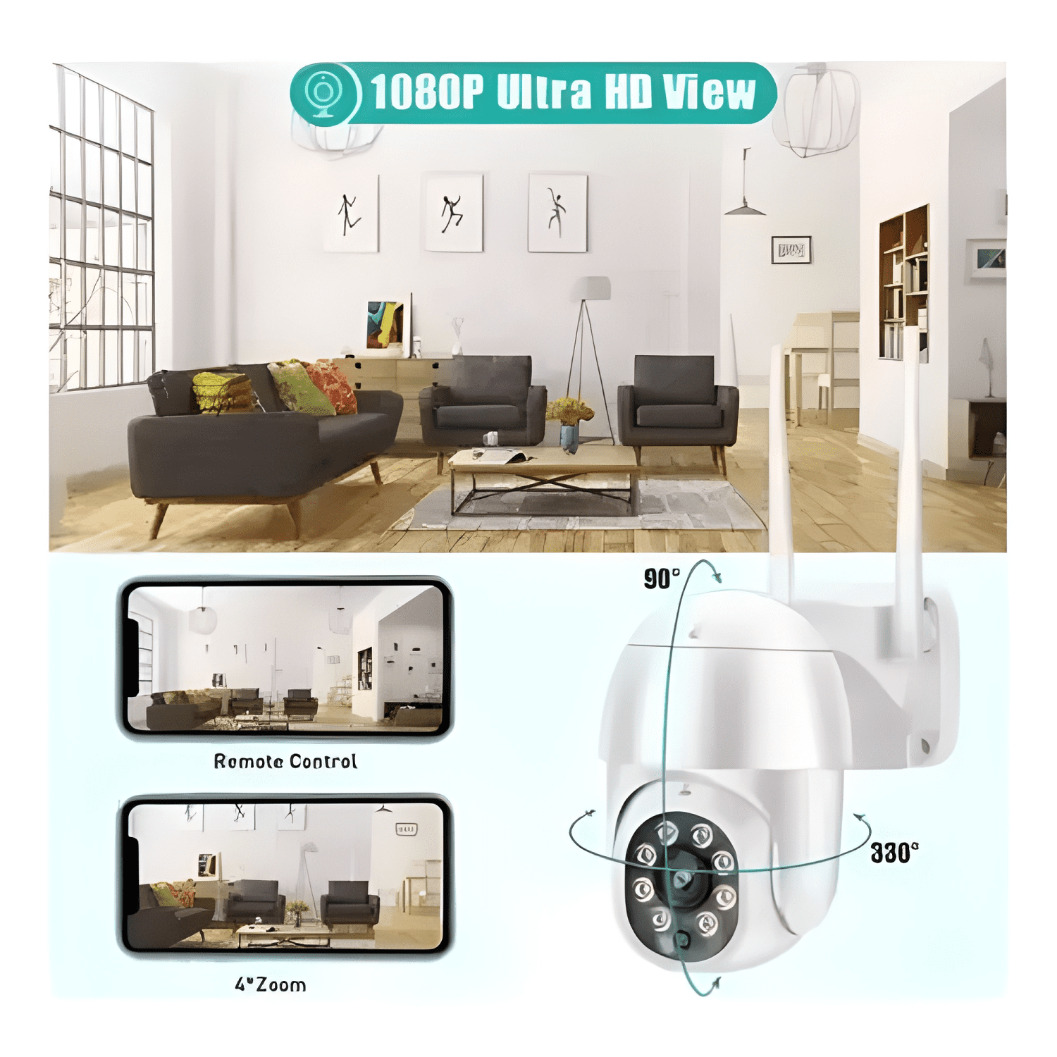 Pack X3 Camara Ip Wifi Exterior 1080p Inalambrica Hd Max-2