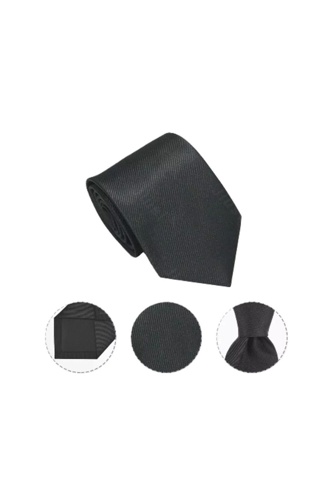 Corbata traje de vestir, negro-2