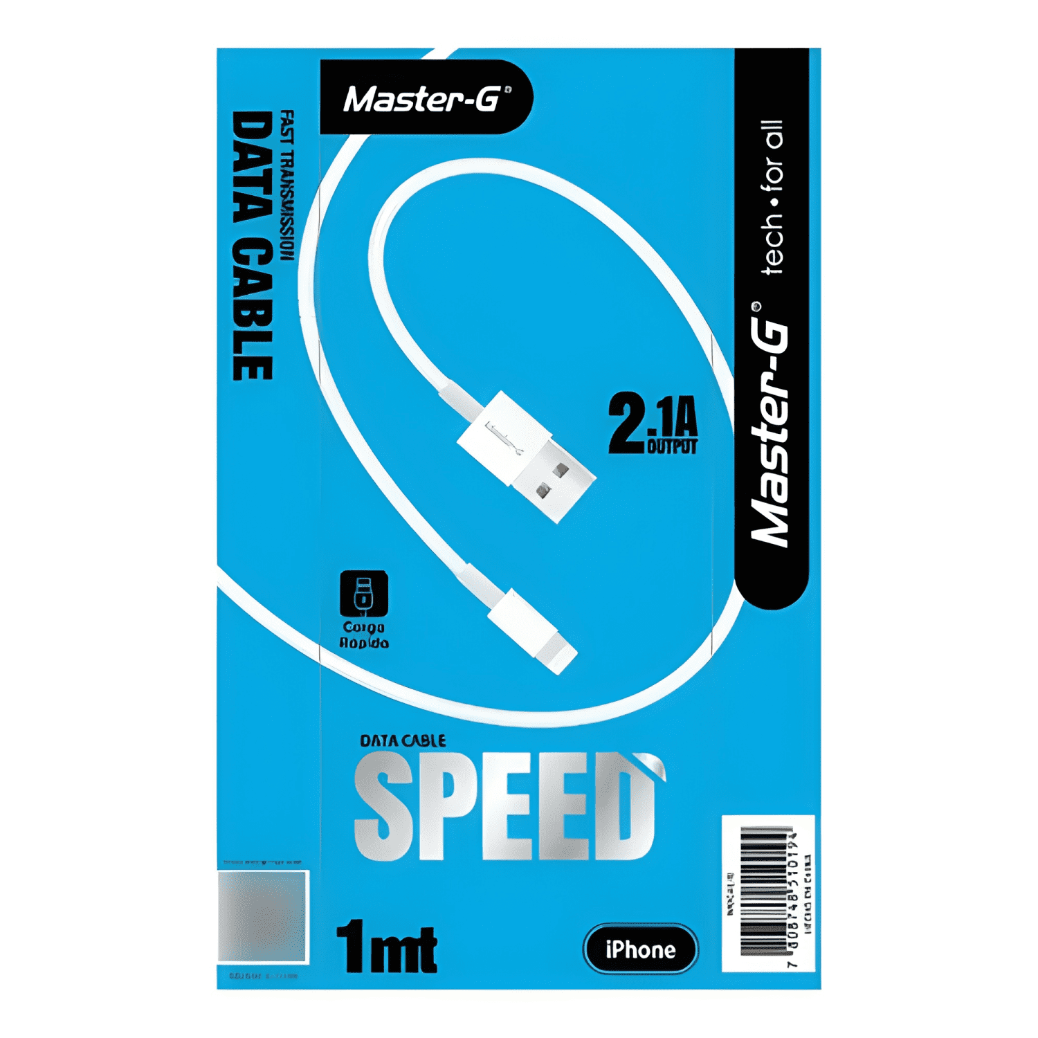 Cable de carga rápida USB a lightning mgcalig Blanco-2