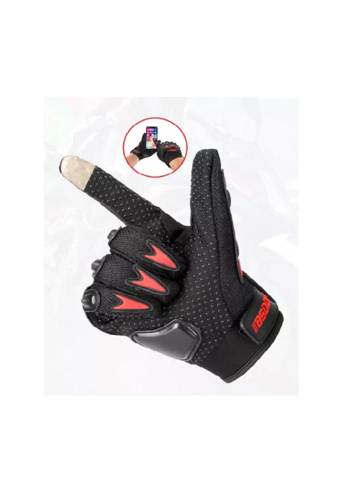 Guantes de moto protección invierno impermeables, talla XL, color verde-7