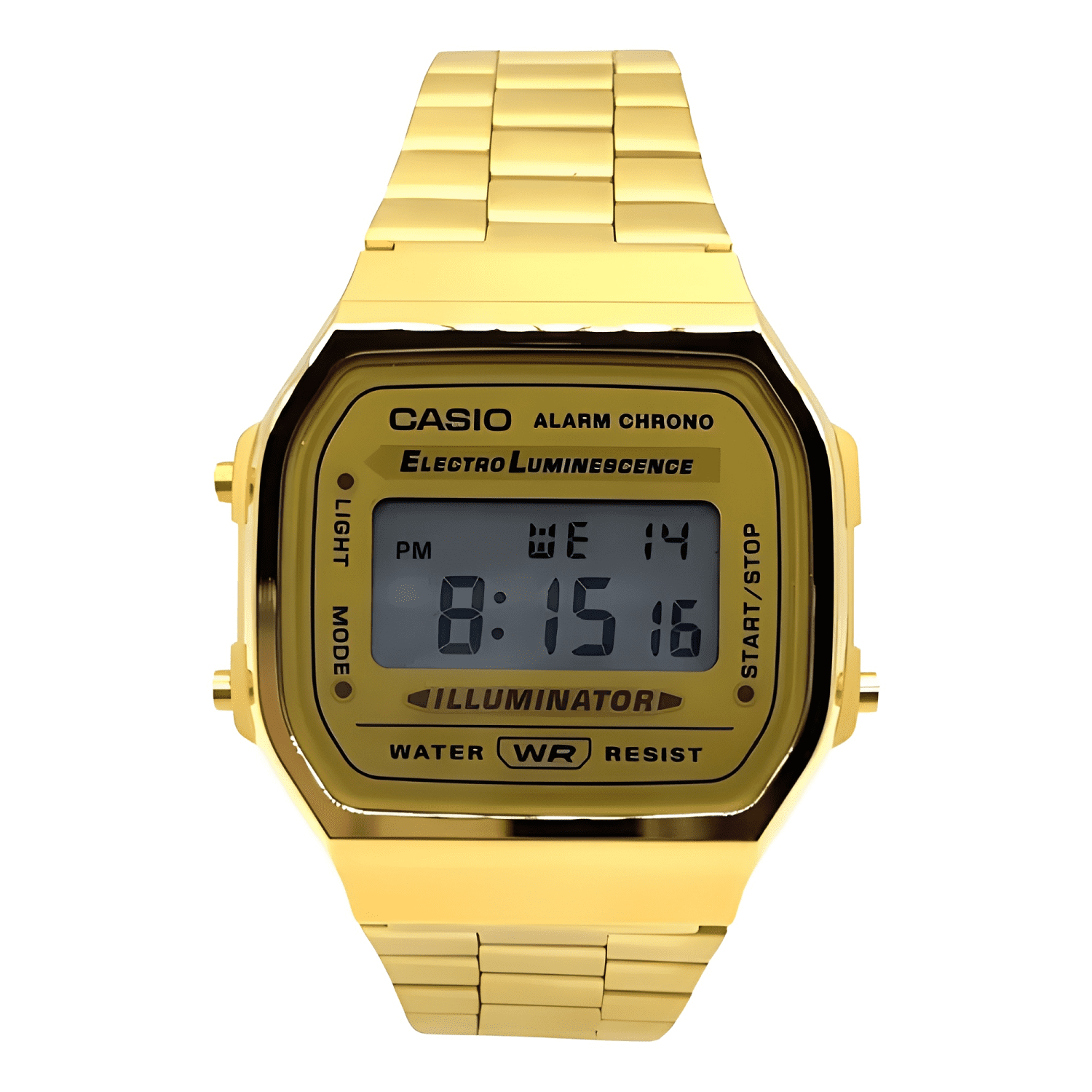 Reloj casio unisex vintage original a-168wg-9 Dorado-2