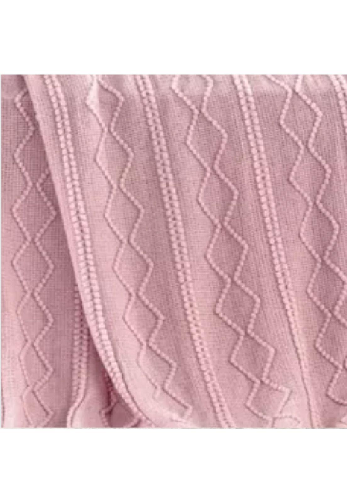 Piecera de cama manta sofá grueso 500g color rosa-2