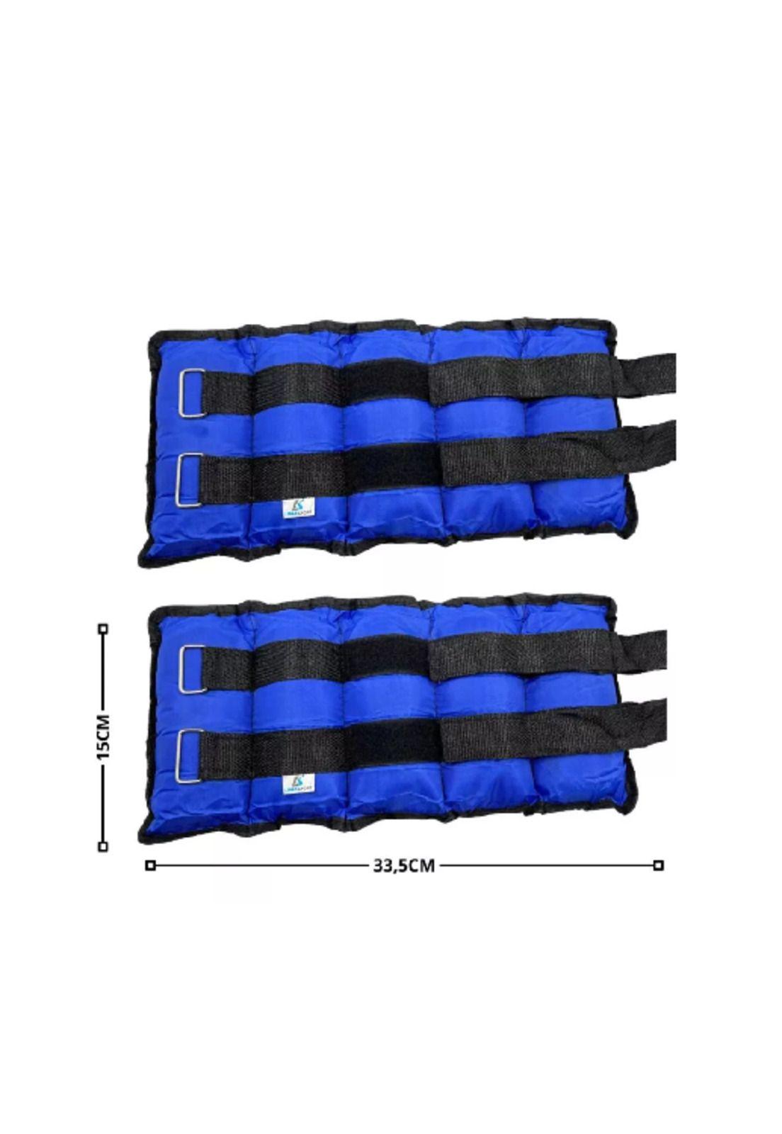 Par de pesas tobilleras y muñeca 5 kg c/u (total 10kg el par) azul-2
