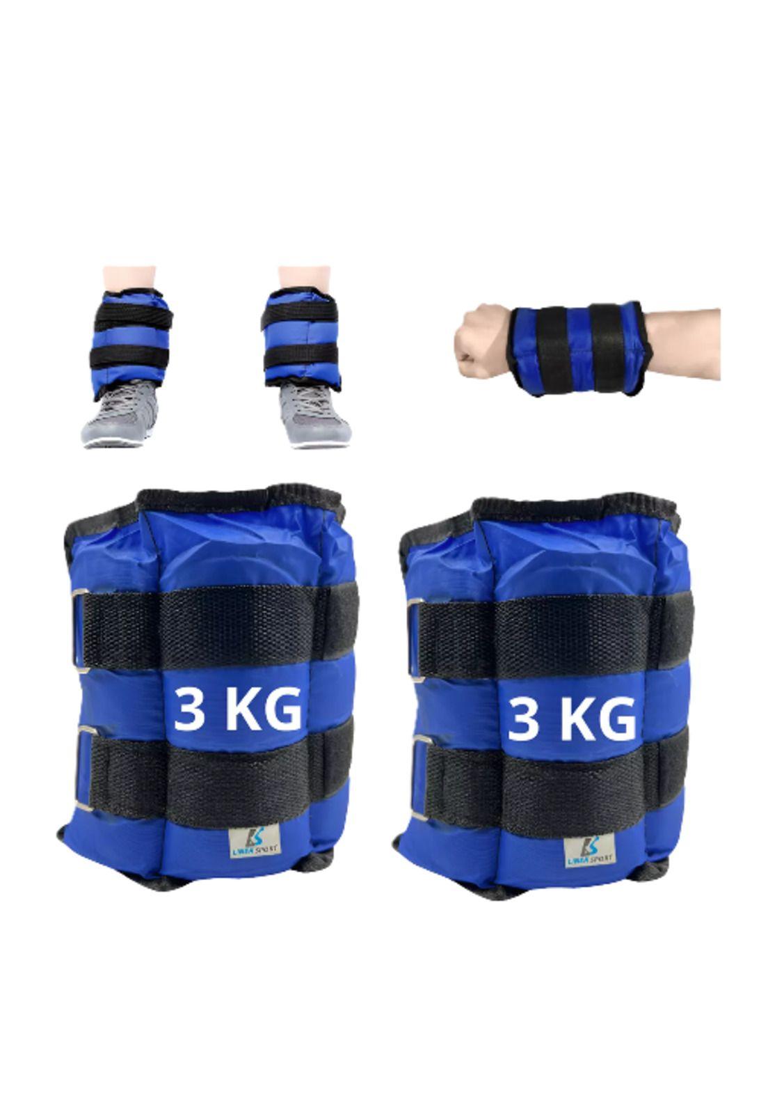 Par de pesas tobilleras y muñeca 5 kg c/u (total 10kg el par) azul-3