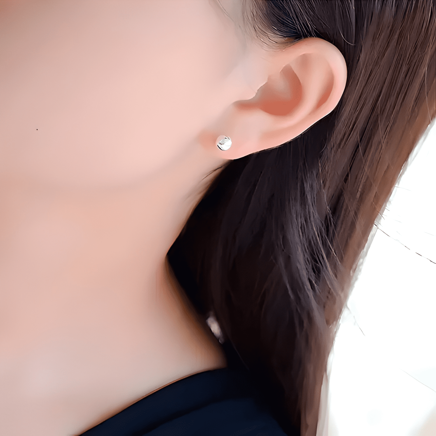 Aros De Plata 925 Perlas Bolitas Plateado-2