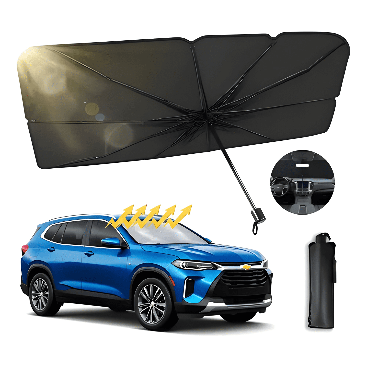 Coche Parasol Cubre Sol Plegable para Parasoles Automovil IV-1