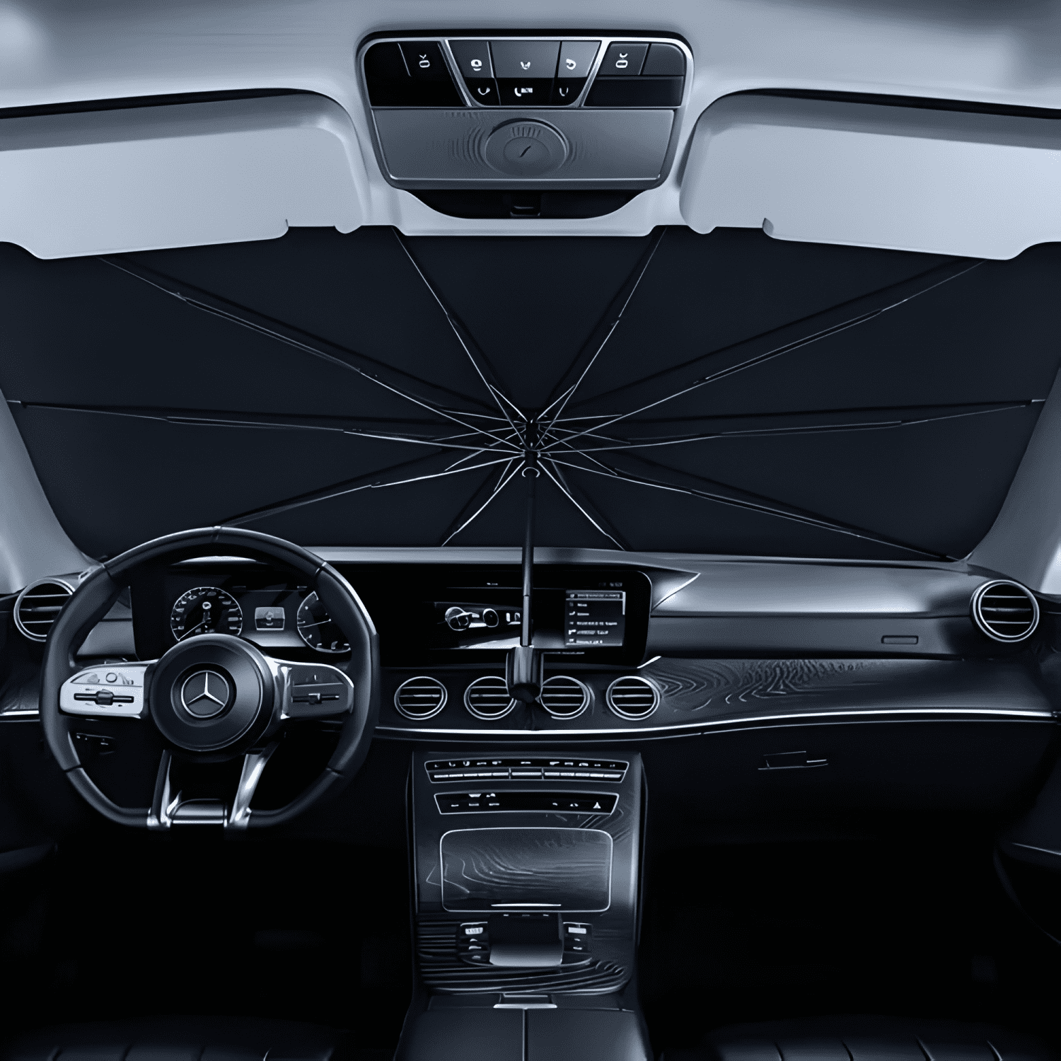 Coche Parasol Cubre Sol Plegable para Parasoles Automovil IV-4