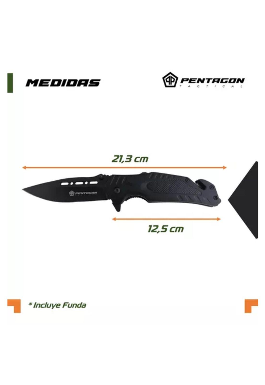 Cuchillo táctico navaja Pentagon, caza, supervivencia, camping, color Hannibal-1