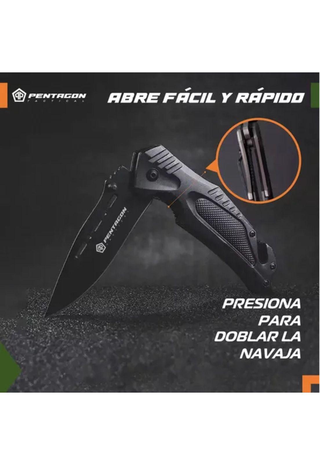 Cuchillo táctico navaja Pentagon, caza, supervivencia, camping, color Hannibal-2
