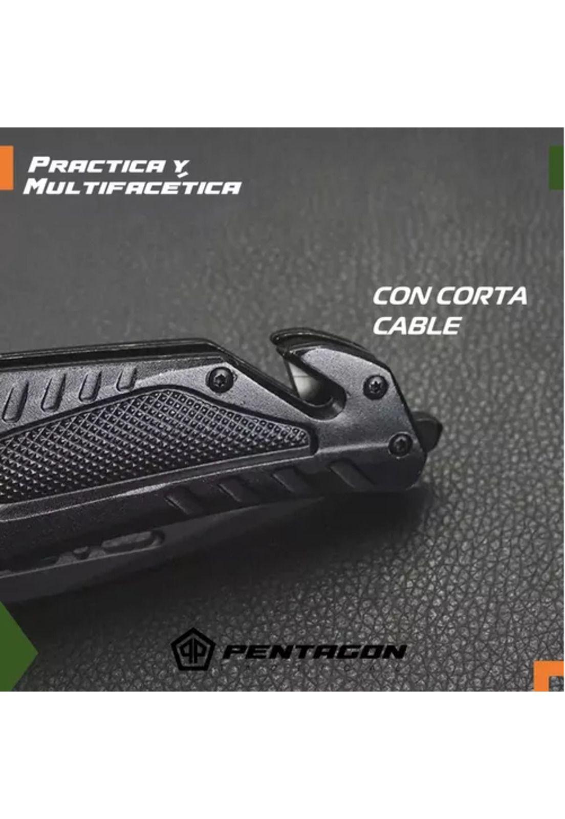 Cuchillo táctico navaja Pentagon, caza, supervivencia, camping, color Hannibal-3