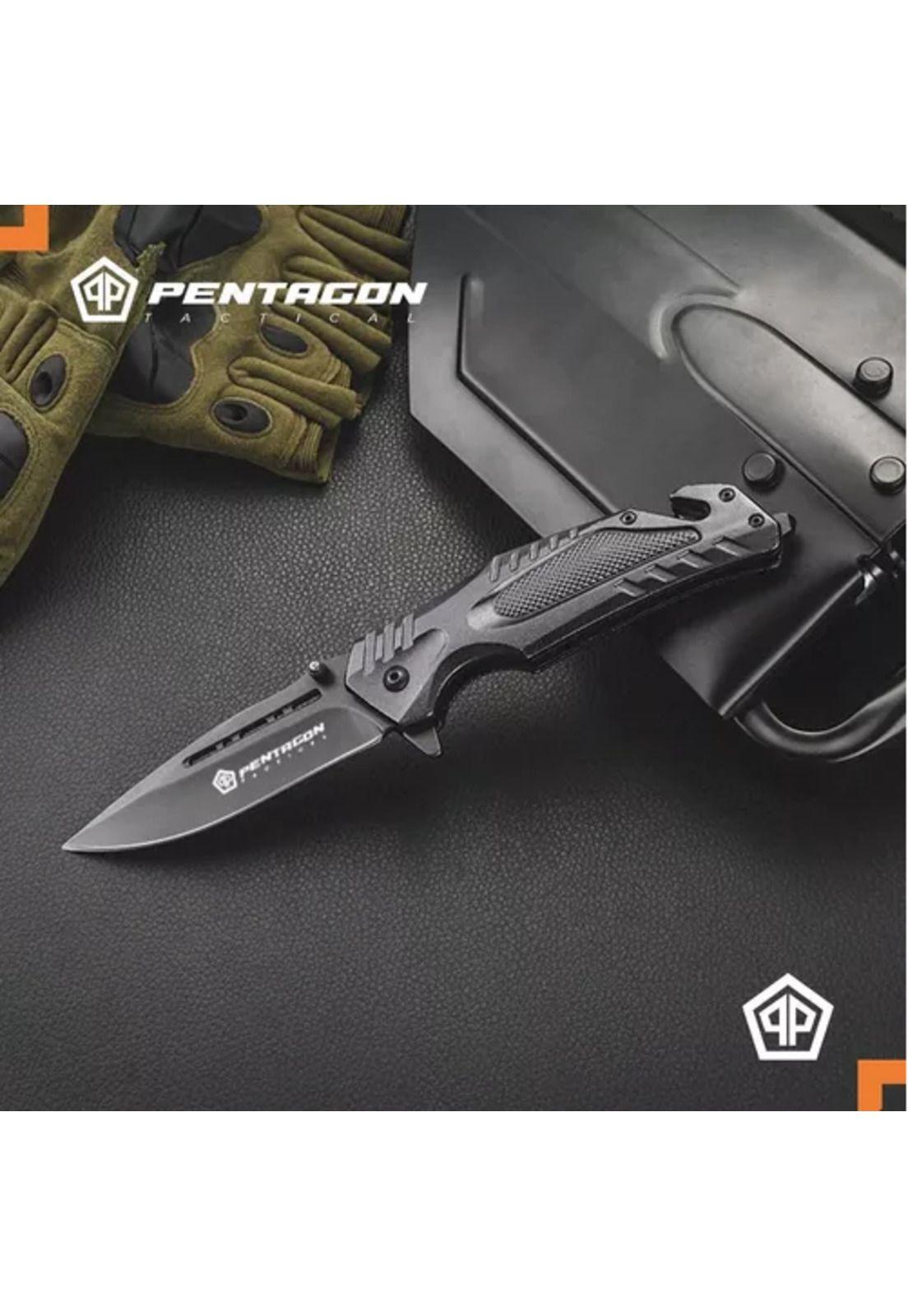 Cuchillo táctico navaja Pentagon, caza, supervivencia, camping, color Hannibal-4