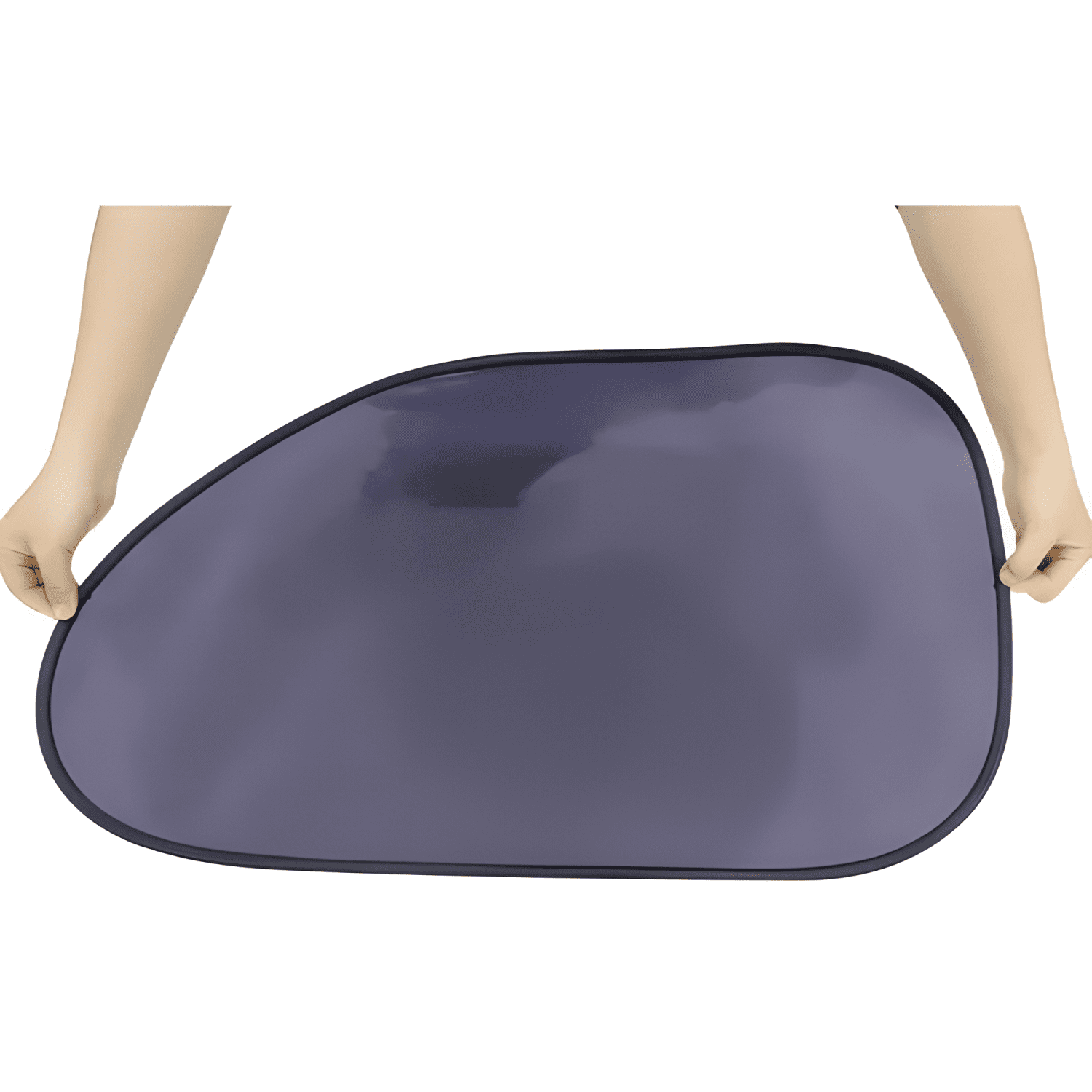 Kit Par Cortina Quitasol Parasol Ventana para Auto 38x65cm-2