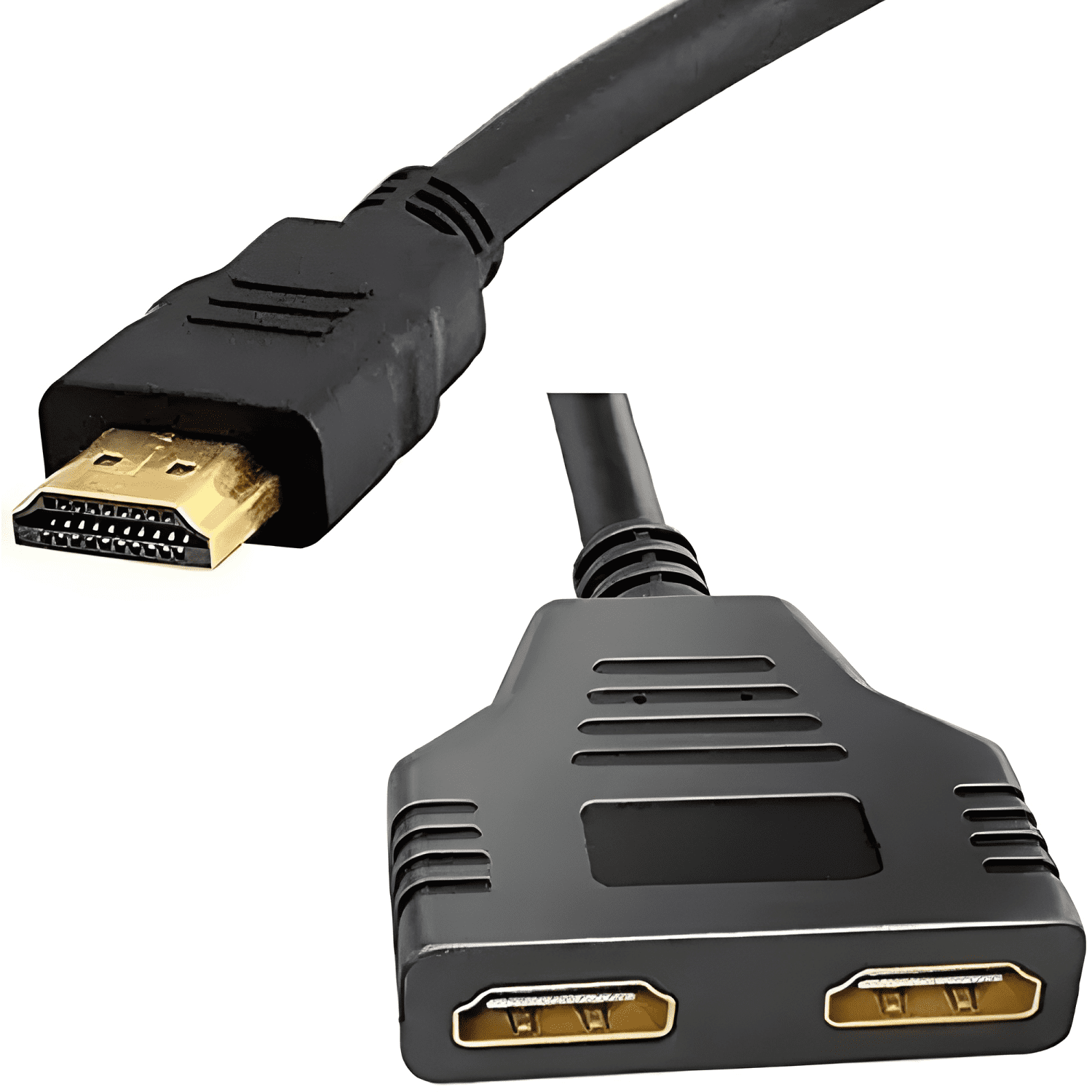 Cable tipo HDMI 1 macho a doble 2 hembra adaptador-3