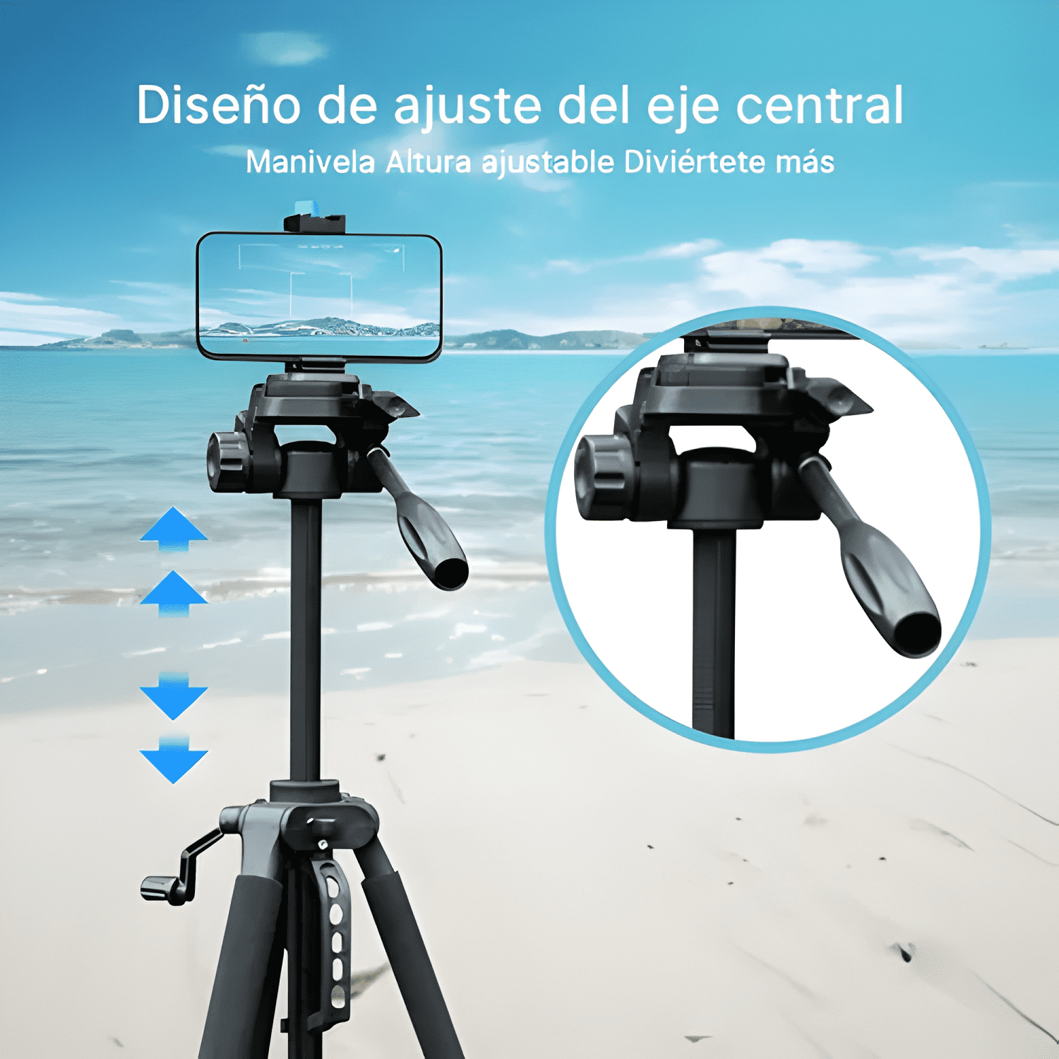 Trípode Para Cámara Profesional Con Control Bluetooth 160cm-4