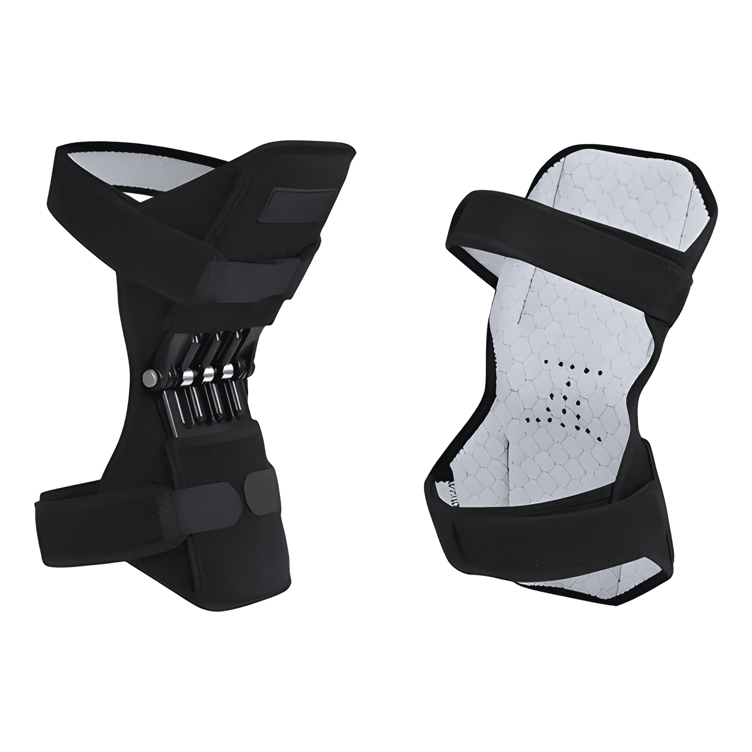 Rodillera Powerknee articulada neopreno gimnasio negra-0