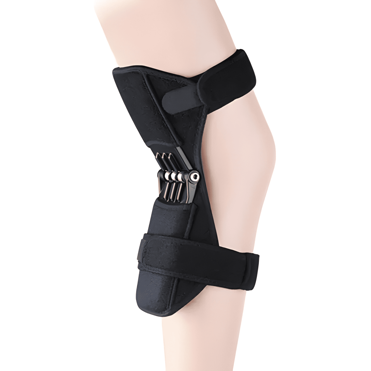 Rodillera Powerknee articulada neopreno gimnasio negra-1