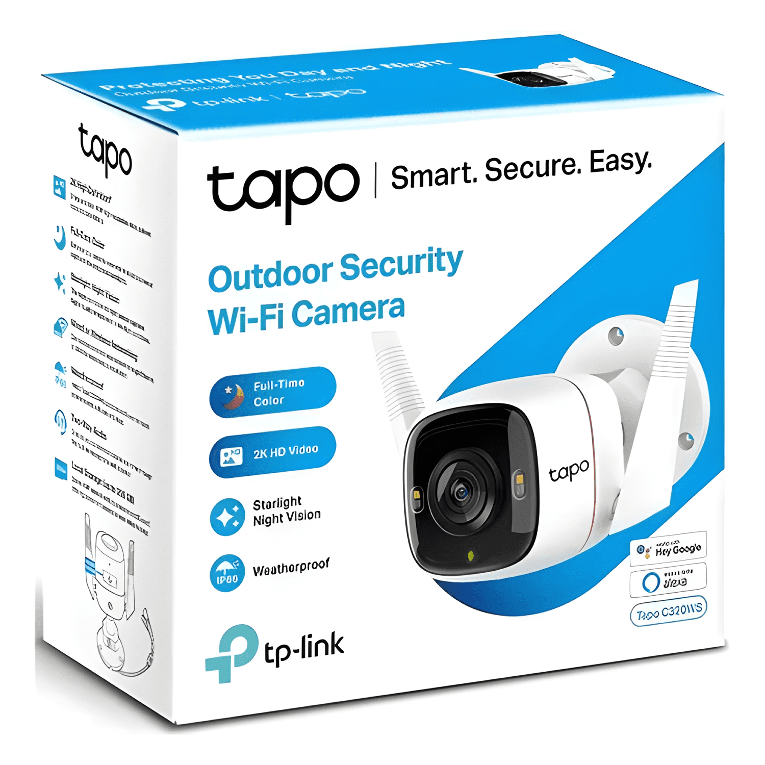 Camara Wi-fi Outdoor Security 2K QHD Blanco-4