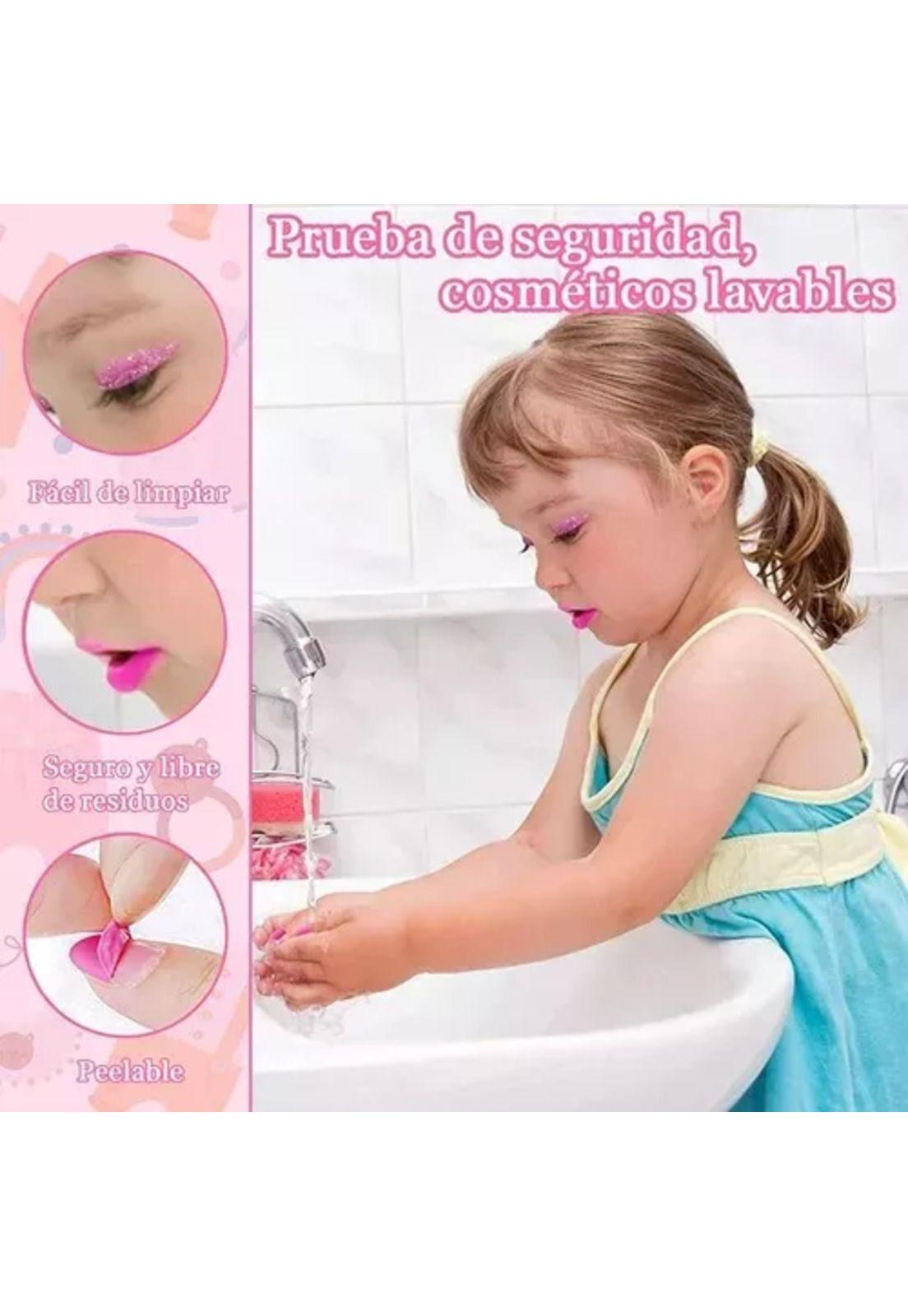 Maquillaje lavables no tóxicos para niñas-2