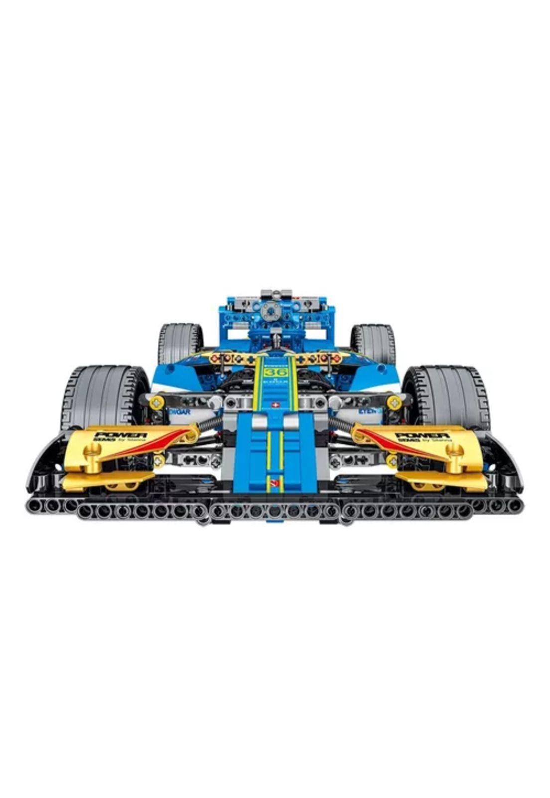 Fórmula 1 F1 bloques de construcción azules-2