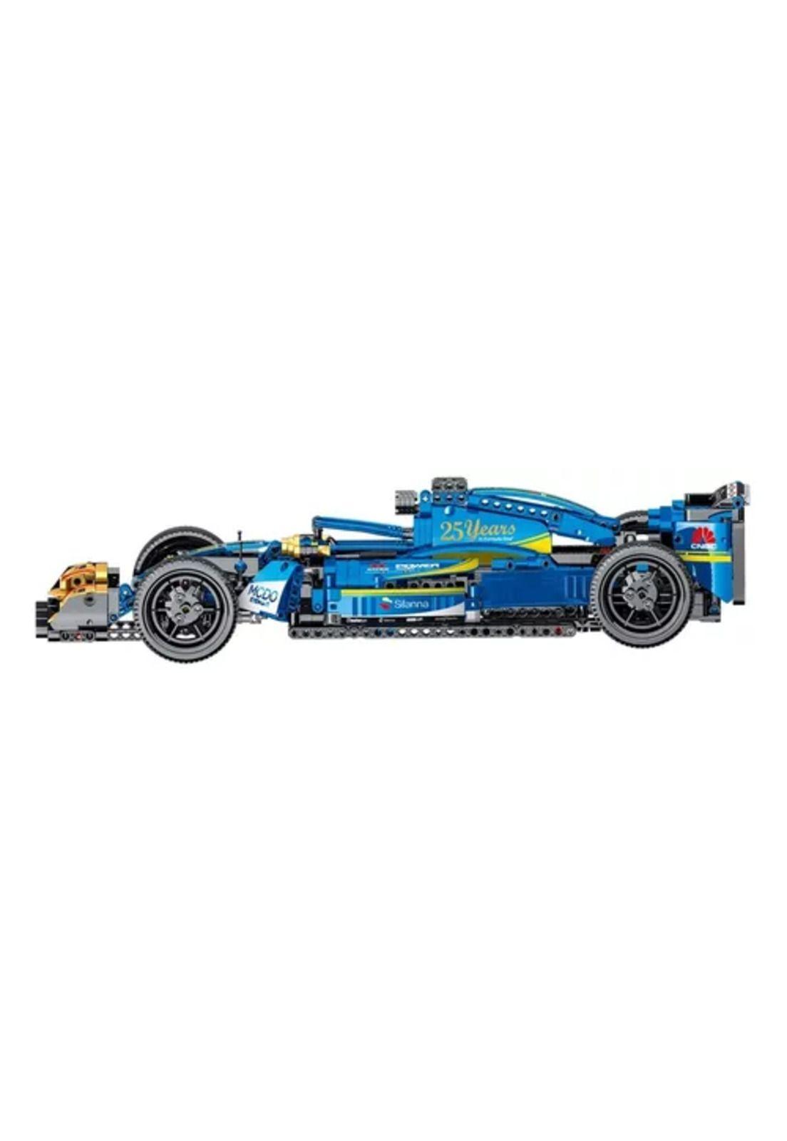 Fórmula 1 F1 bloques de construcción azules-3