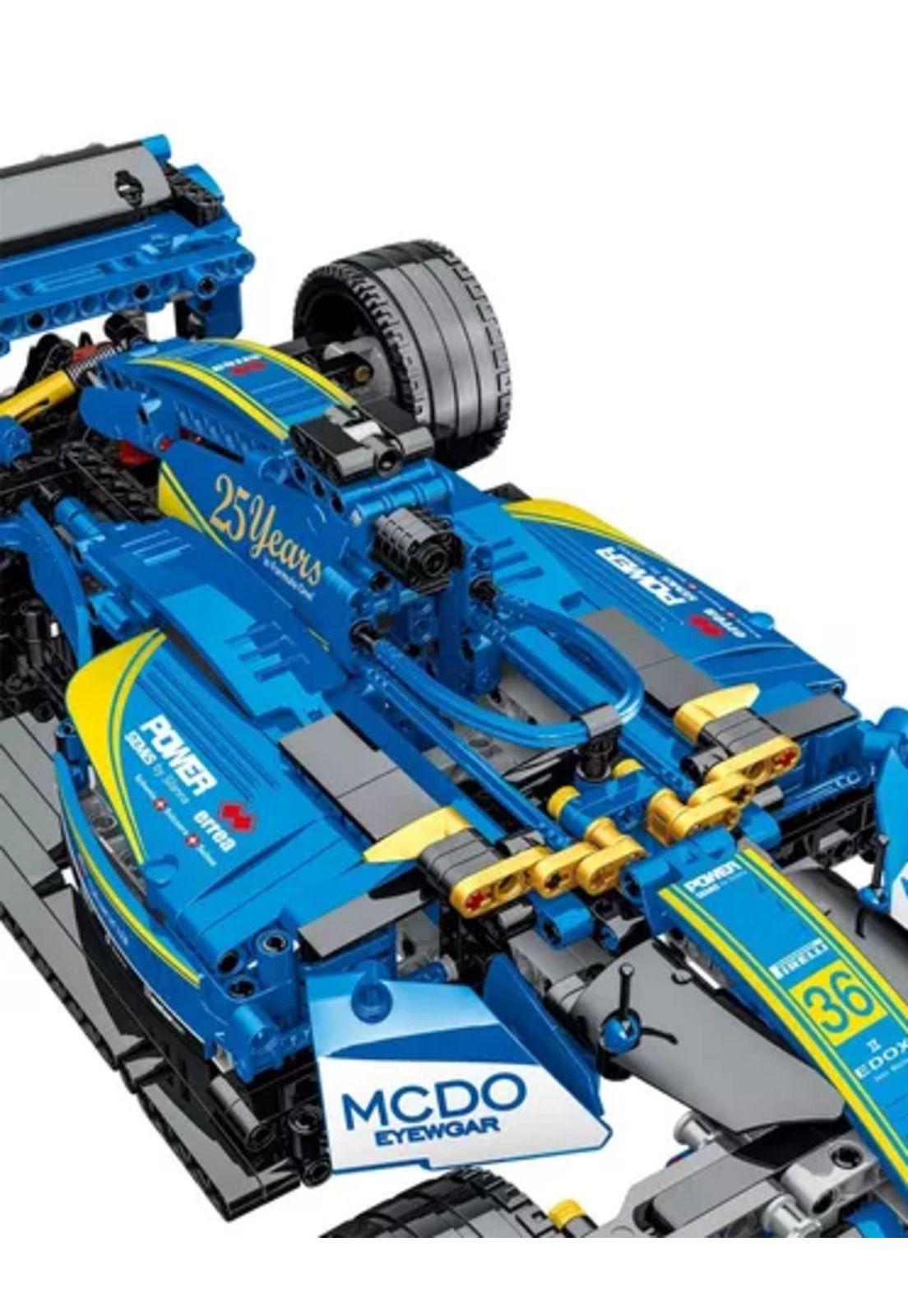Fórmula 1 F1 bloques de construcción azules-5