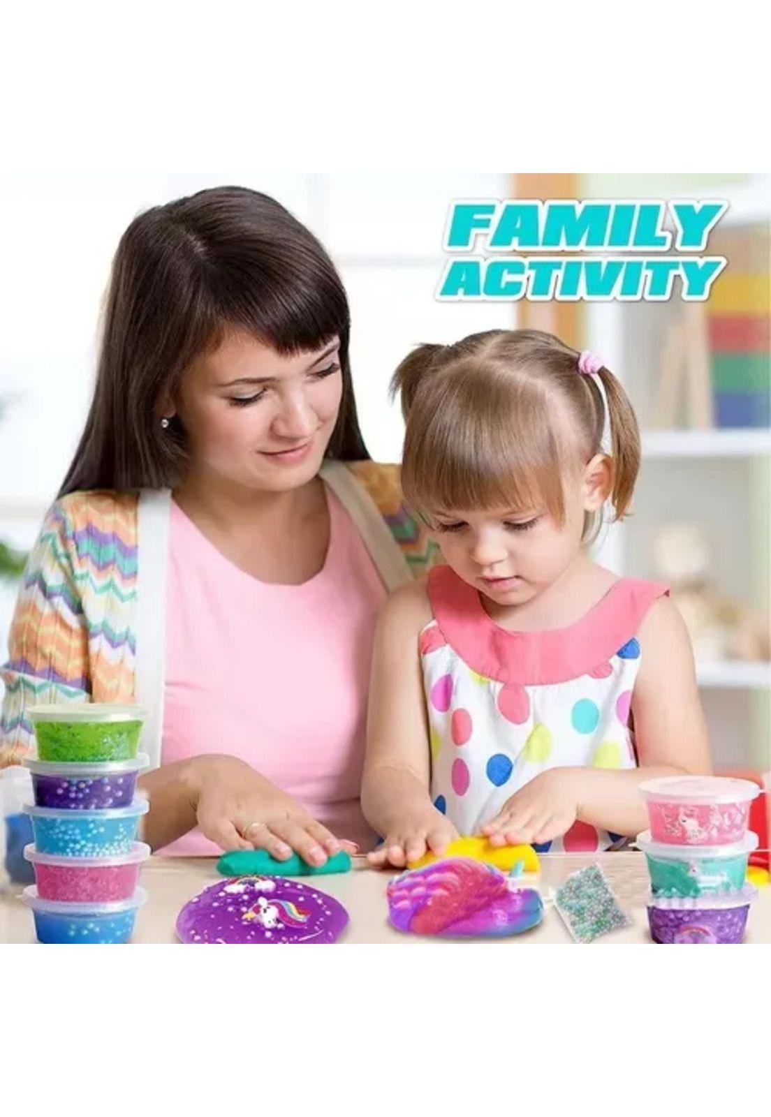 Kit para hacer slime unicornio incluye todos los accesorios-2