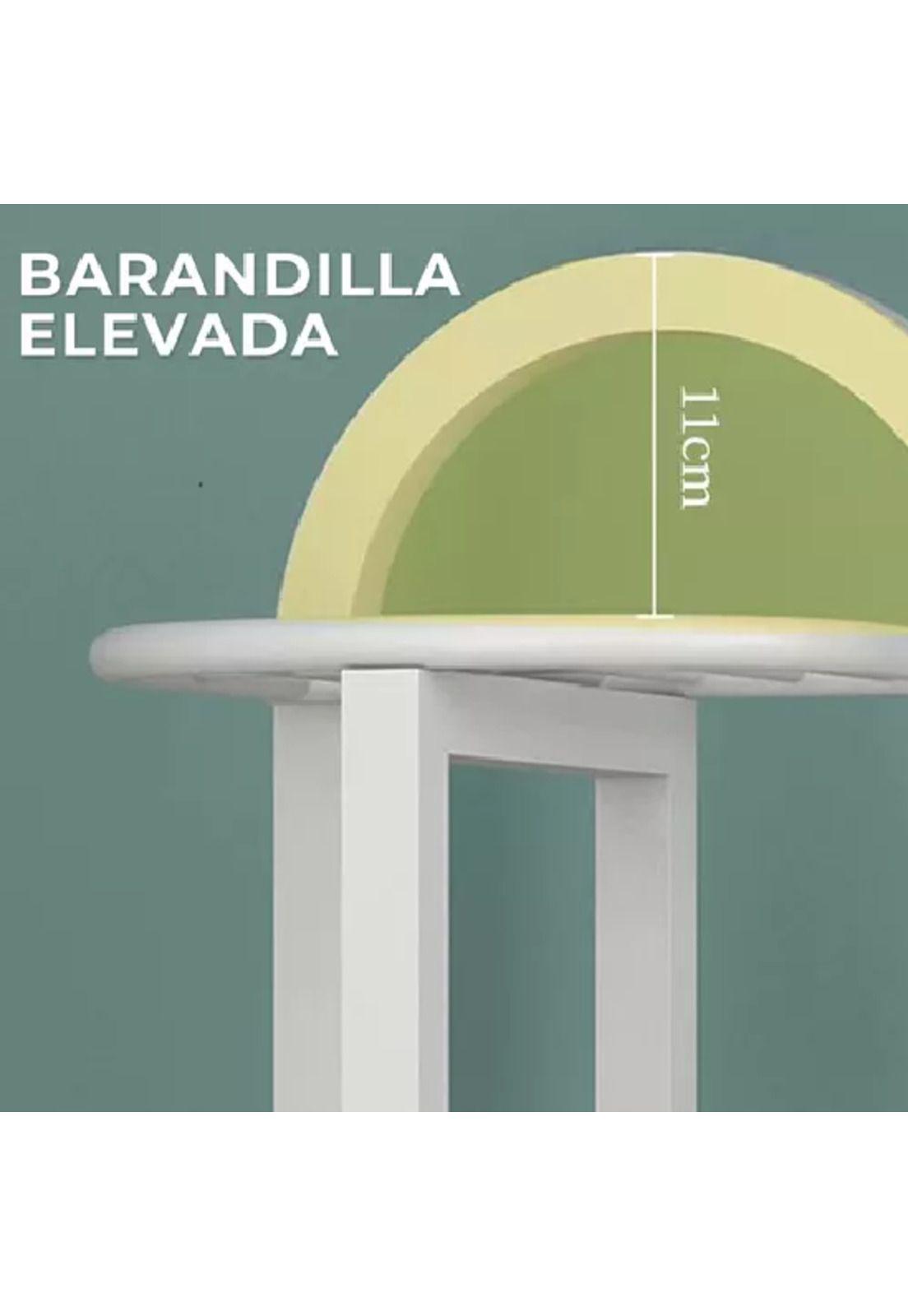 Porta Macetero Soporte para 5 Macetas Estante Metálico Jardín-4