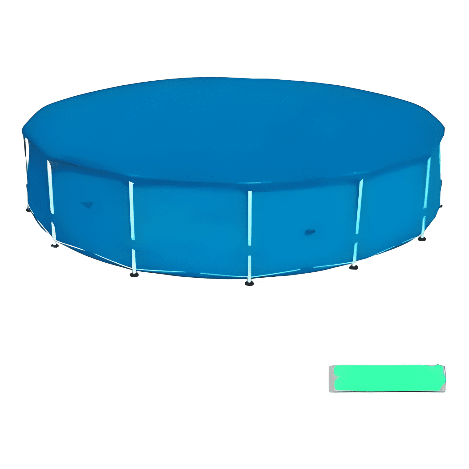 Lona de piscina impermeable 5x5 azul-0
