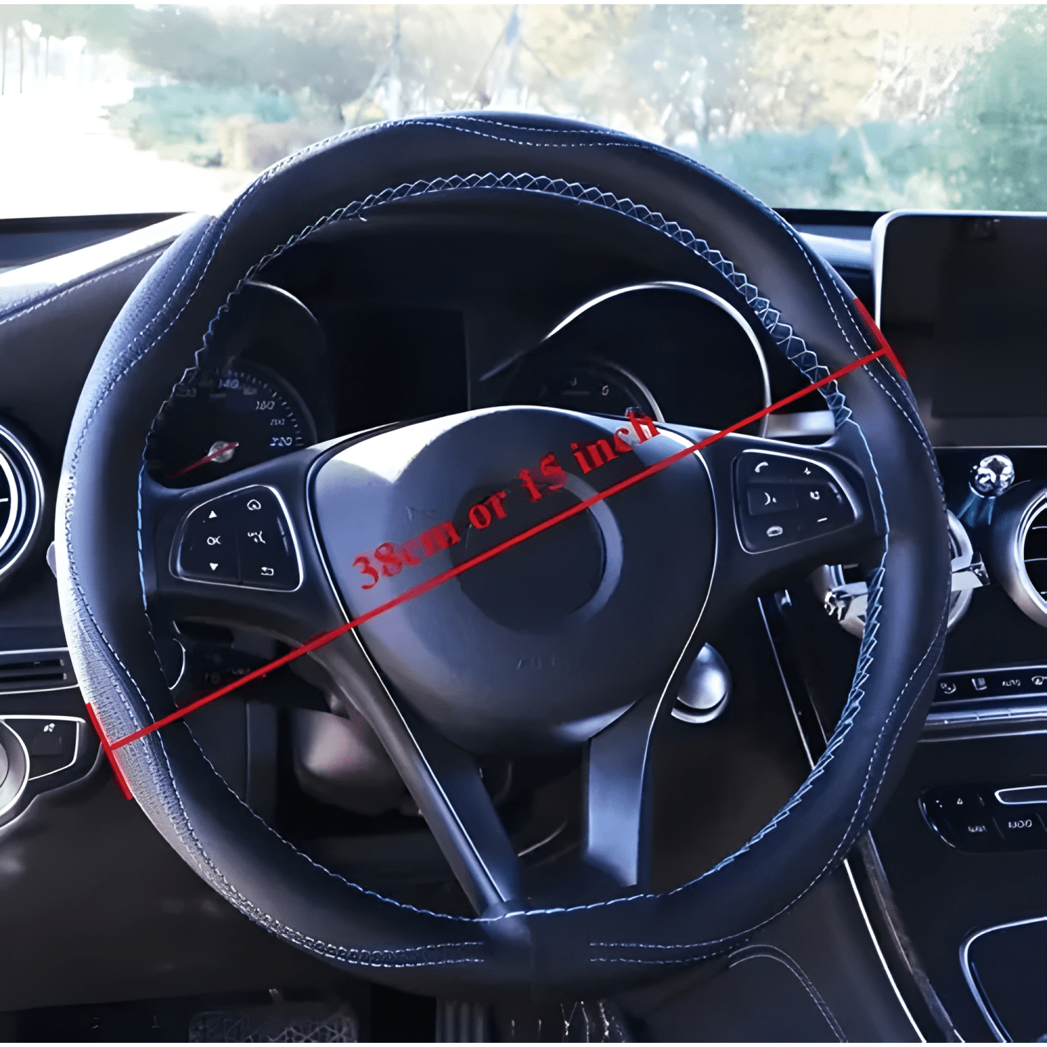 Funda para Volante con Agujero Completo para Coser a Mano-2