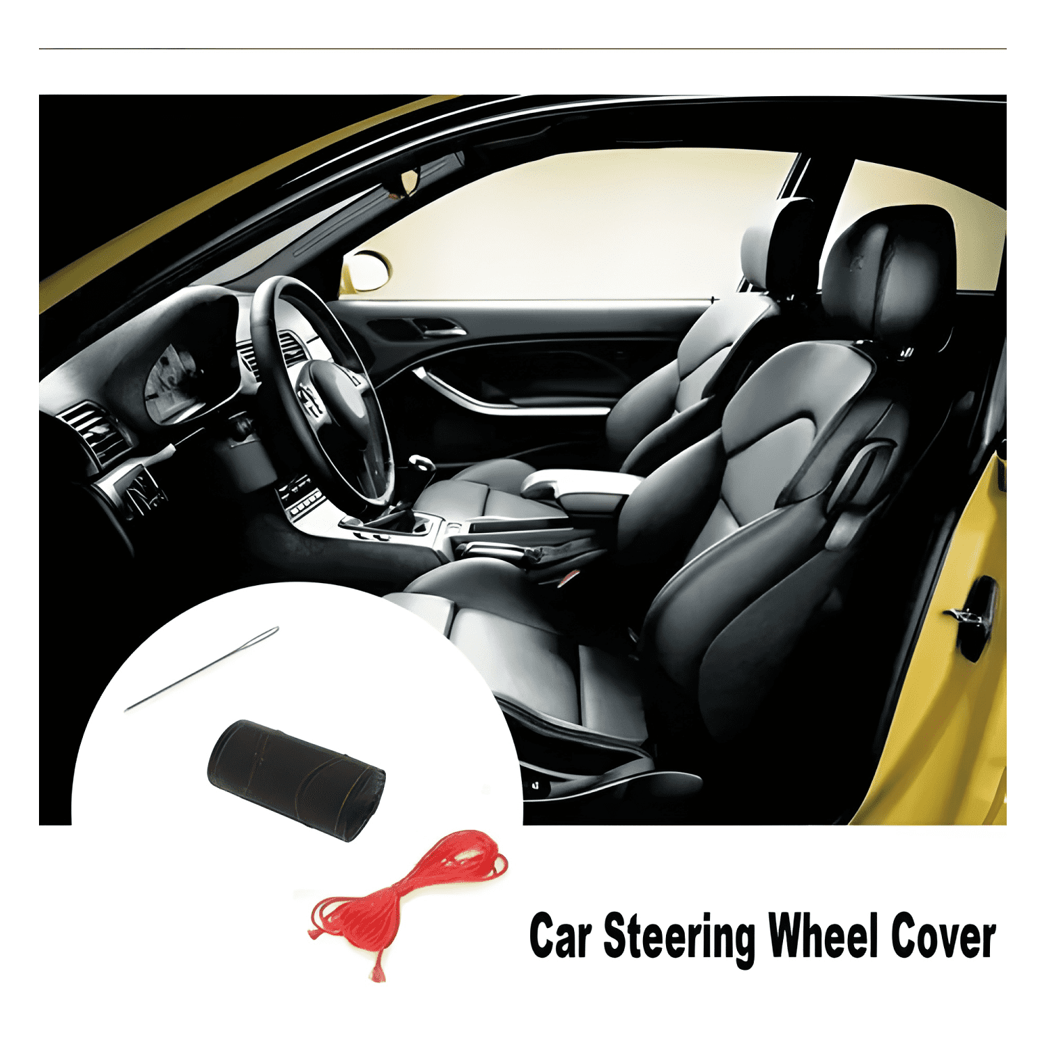 Funda para Volante con Agujero Completo para Coser a Mano-3