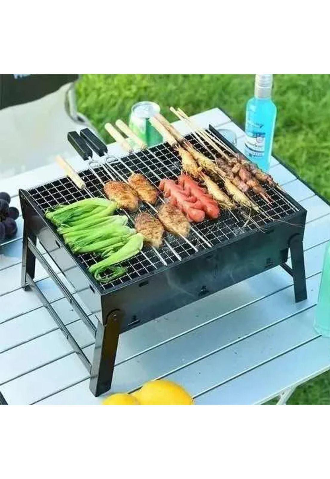 Parrilla negra móvil 44x30 cm OEM-4