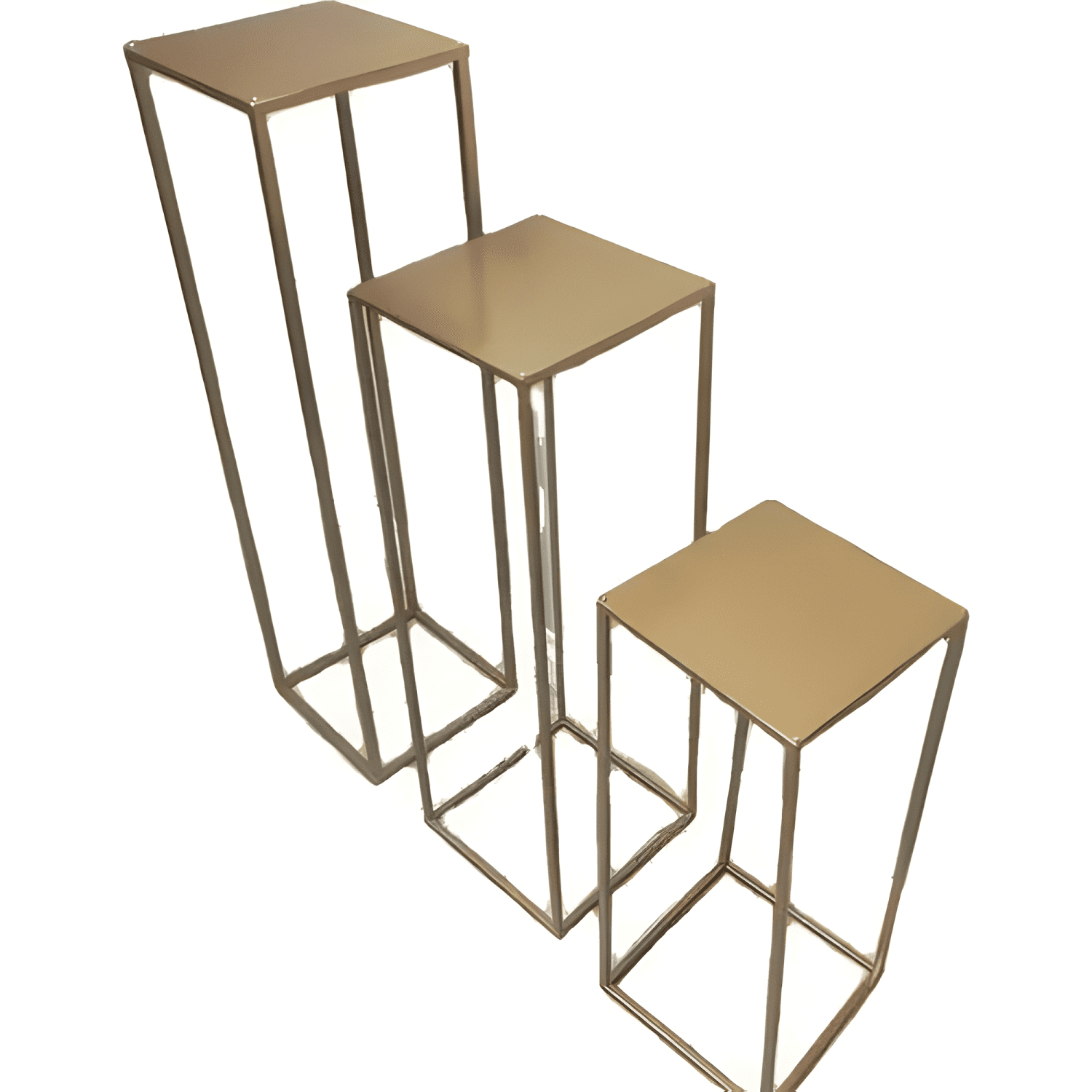 Mesas Decorativas Para Candy Bar Estructura Metálica Set 4pc-3