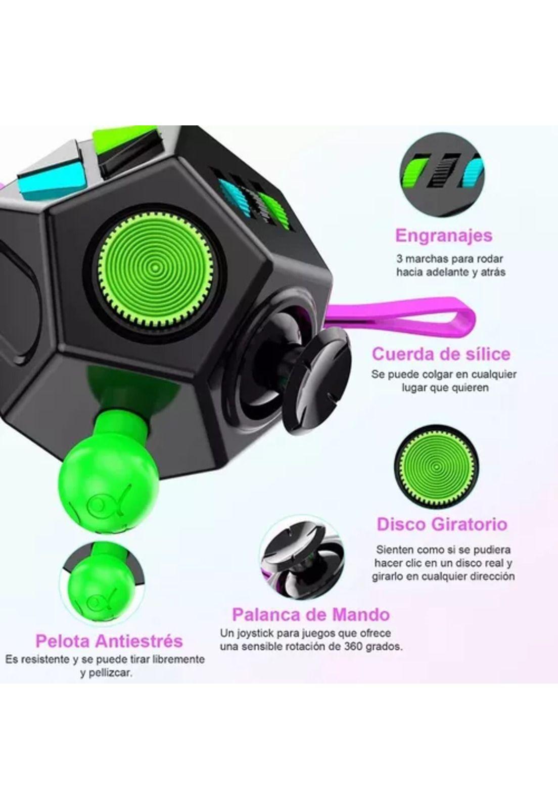 Fidget juguete de 12 lados, alivio del estrés y la ansiedad-2