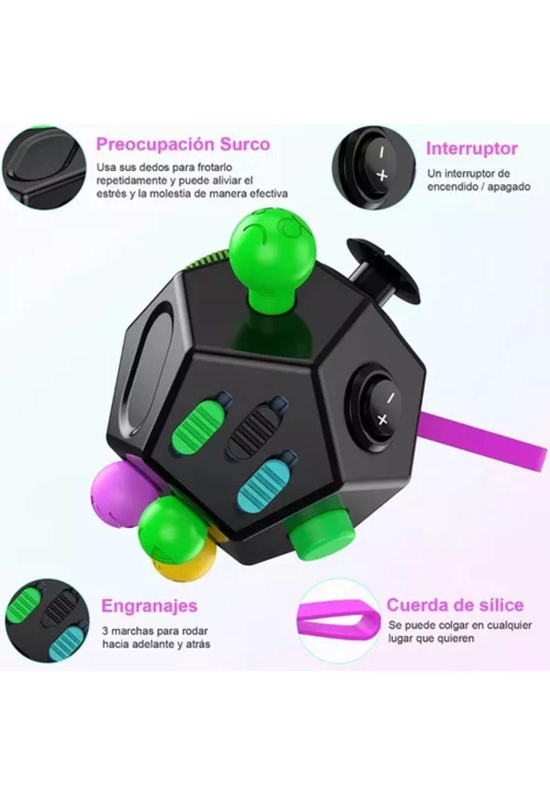Fidget juguete de 12 lados, alivio del estrés y la ansiedad-3