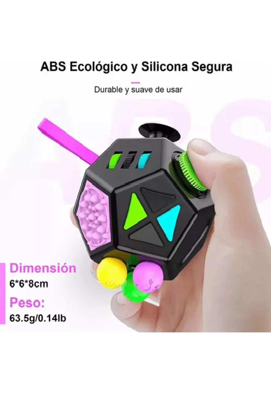 Fidget juguete de 12 lados, alivio del estrés y la ansiedad-4
