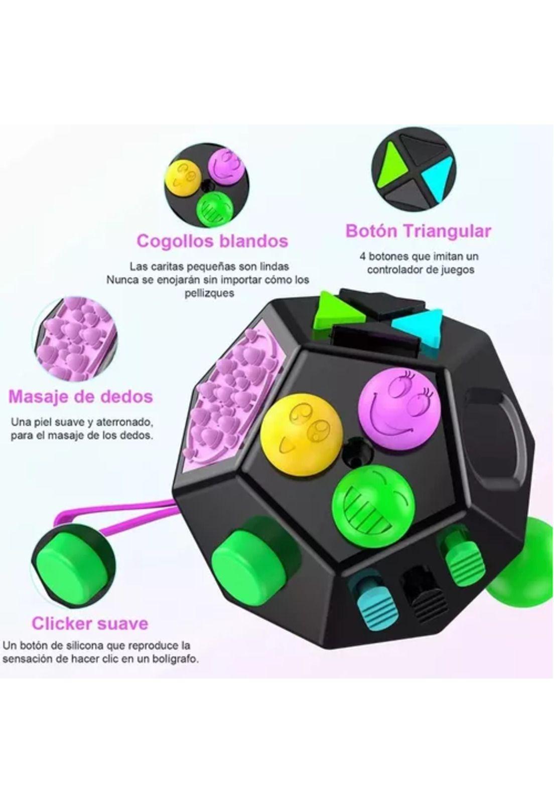 Fidget juguete de 12 lados, alivio del estrés y la ansiedad-5