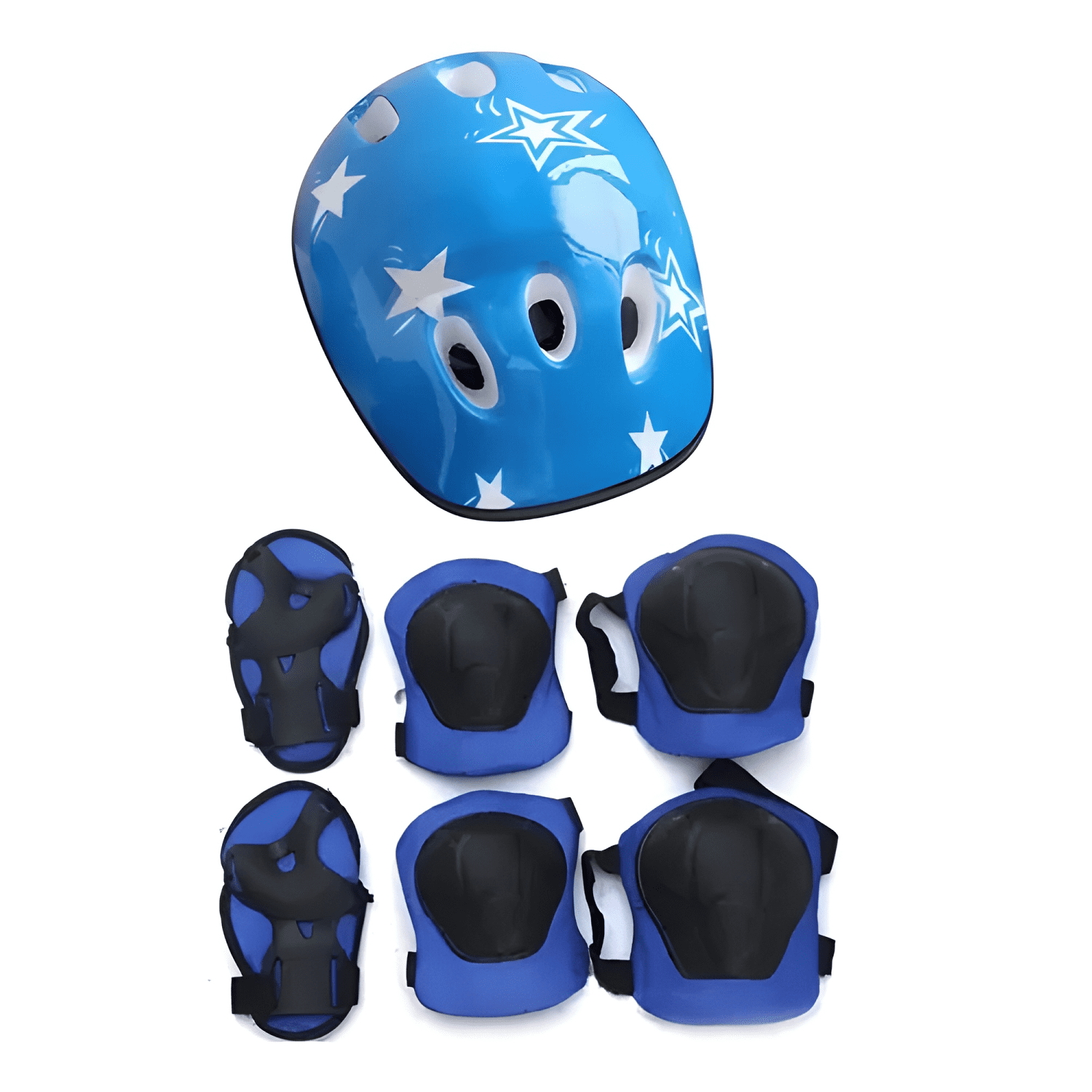 Kit protección de patín con casco niño rodillera codera-0